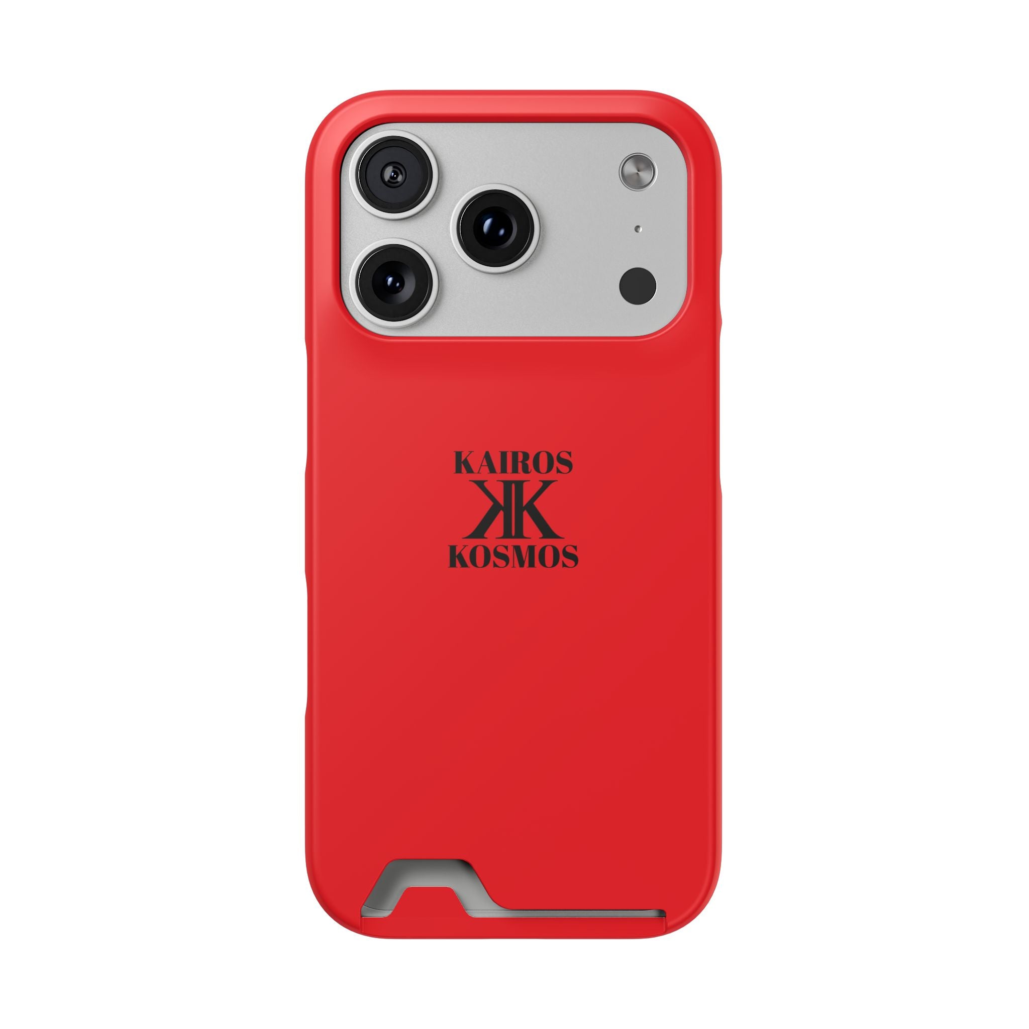 Kairos Kosmos RED Cardholder Phone Case — Slim Protective Wallet Case