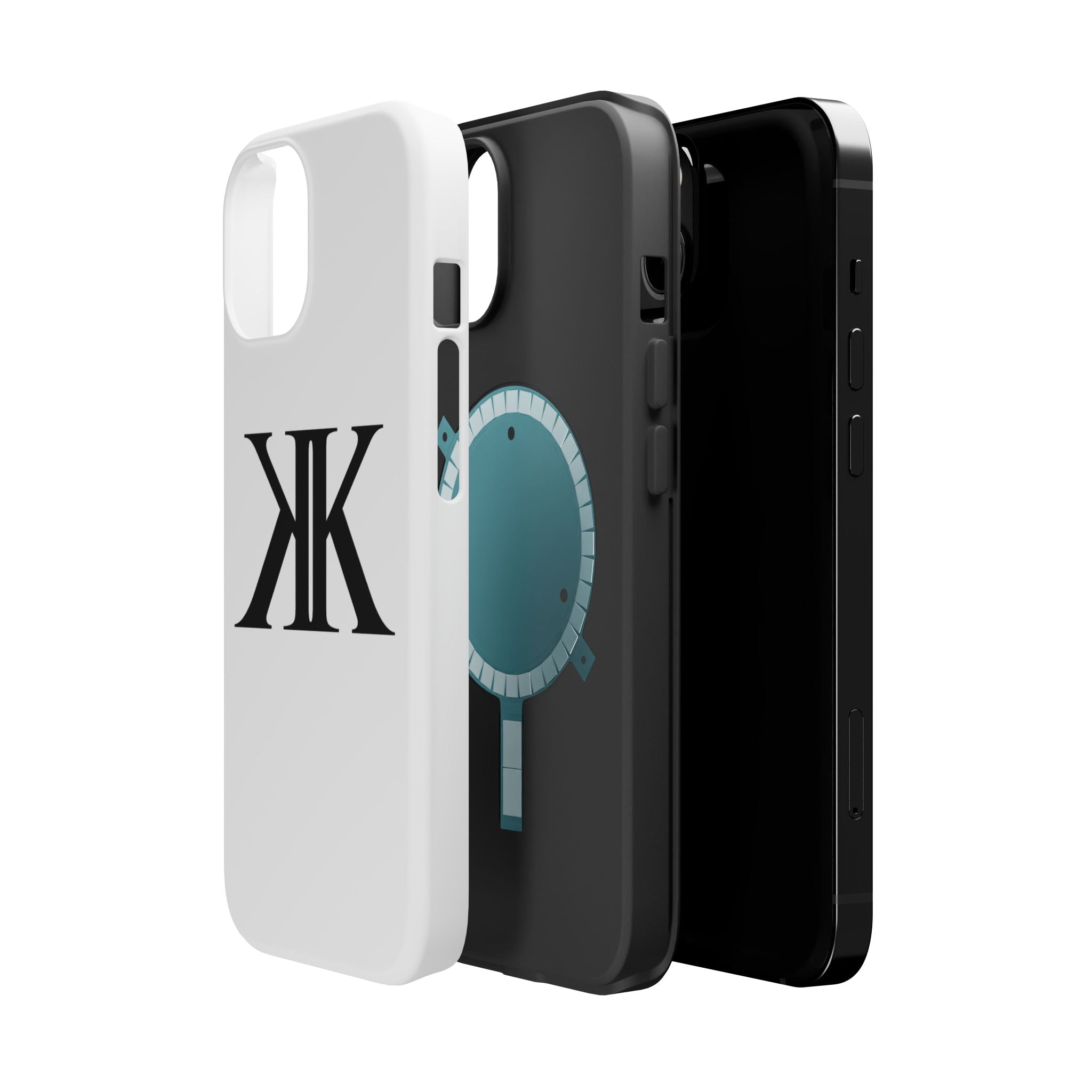 Magnetic Impact-Resistant Case with Bold KK Monogram