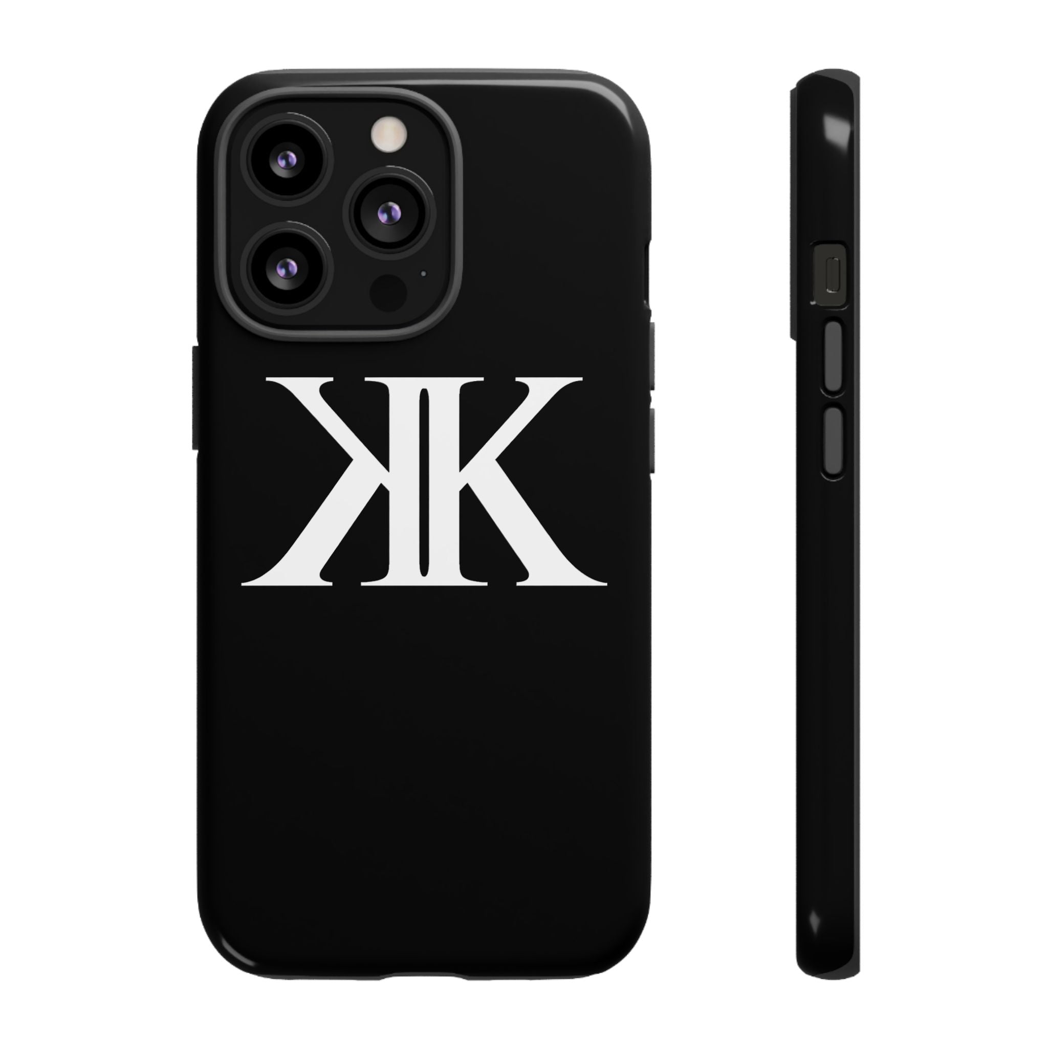 Monogram KK Phone Case BLACK — Tough Protective iPhone Cover