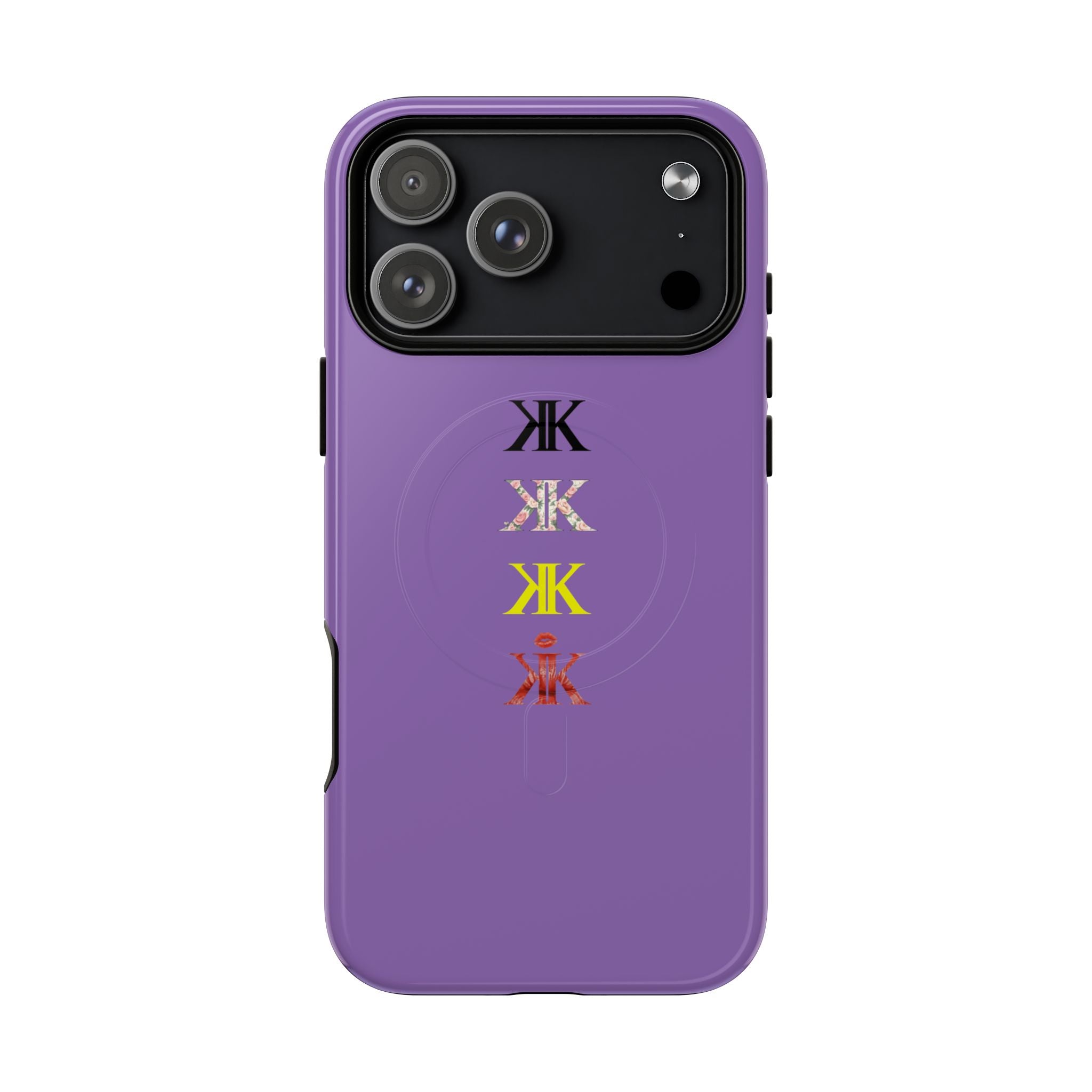 Sigil Collection Light Purple Phone Case — Minimalist Monogram Stack Tough Magnetic Case
