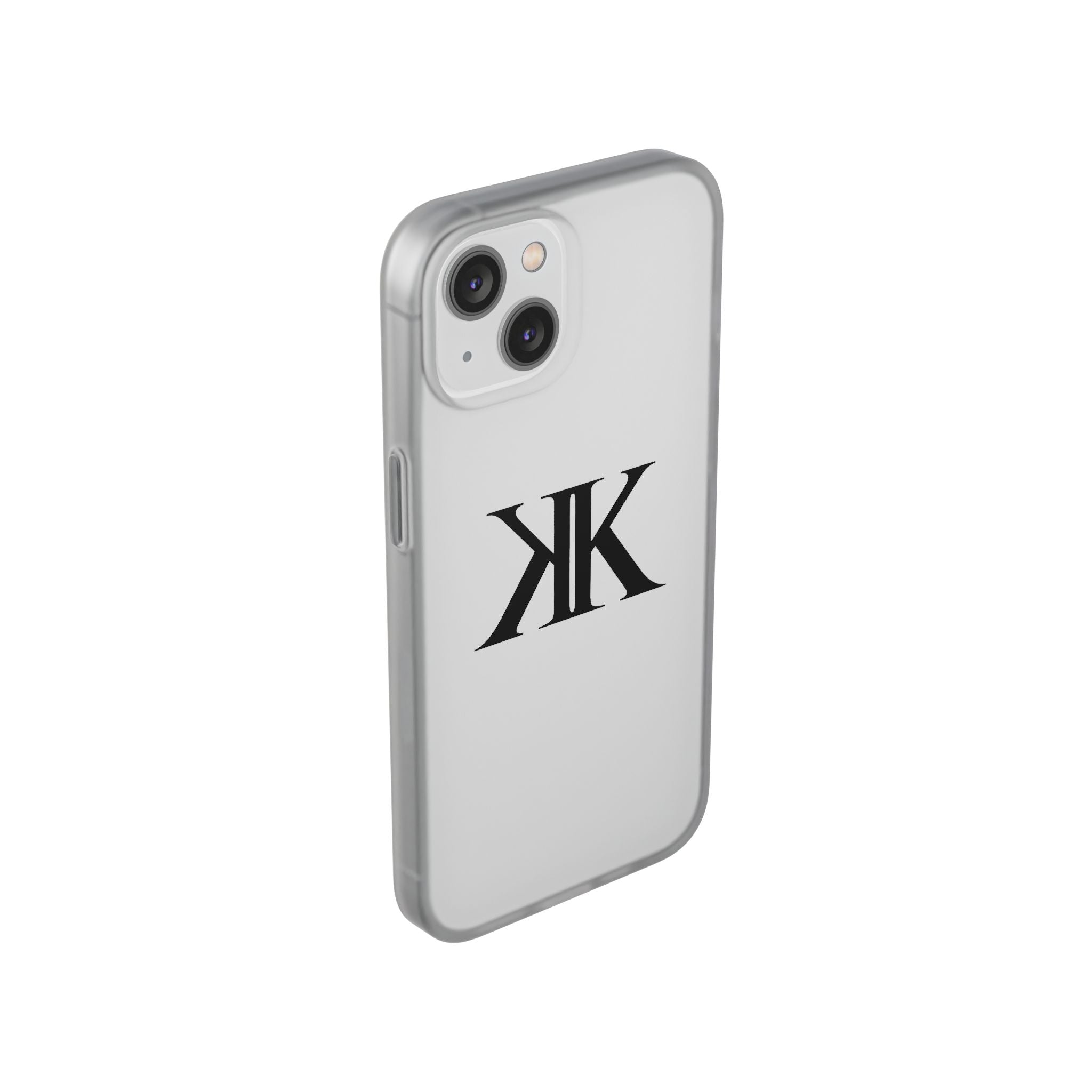 Monogram KK Phone Case — Minimalist Black Logo Flexi Case