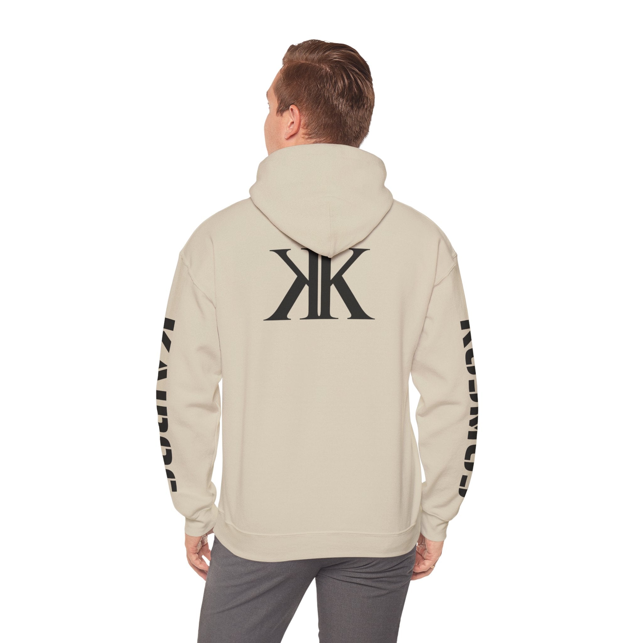KAIROS KOSMOS Logo Hoodie — Minimalist Black Emblem Pullover