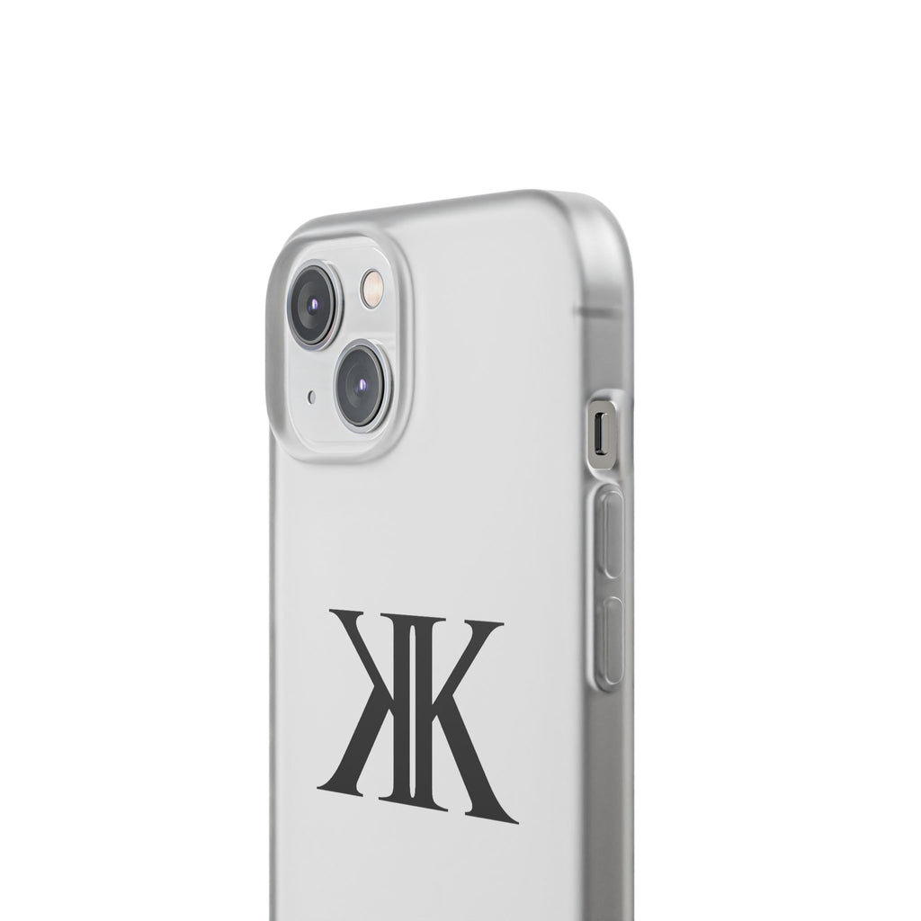 Monogram KK Phone Case — Minimalist Black Logo Flexi Case