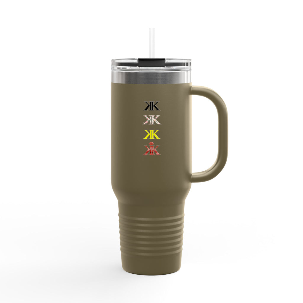 Sigil Collection 40oz Insulated Travel Mug — Vertical Monogram