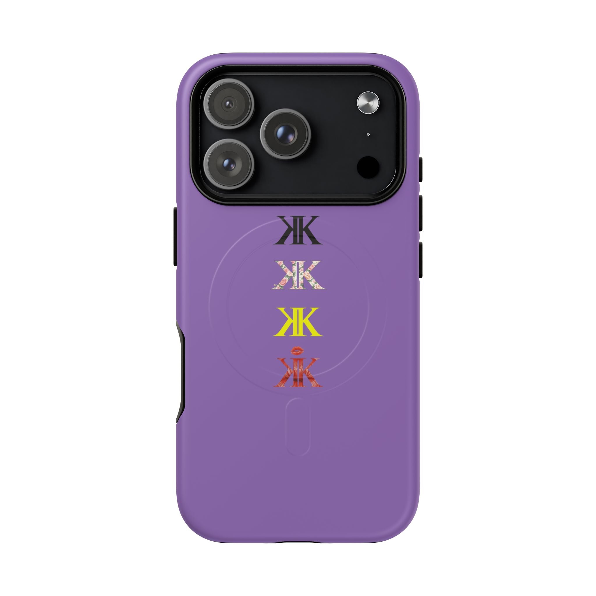 Sigil Collection Light Purple Phone Case — Minimalist Monogram Stack Tough Magnetic Case
