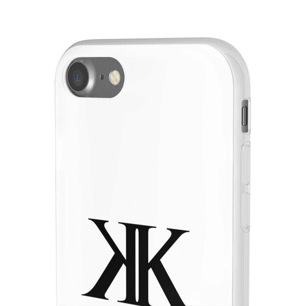 Monogram KK Phone Case — Minimalist Black Logo Flexi Case