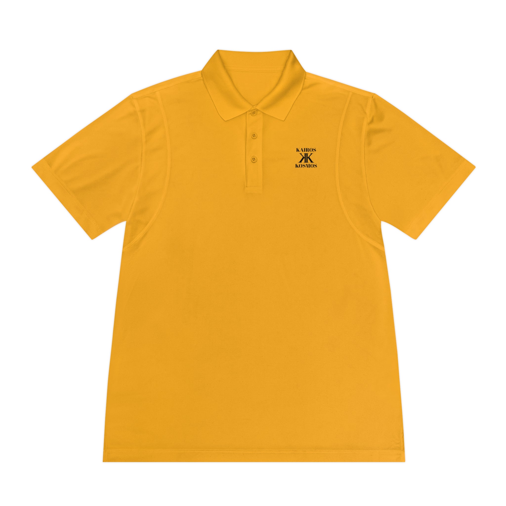 Classic Men’s Sport Polo — Minimalist Kairos Kosmos Logo Chest Shirt
