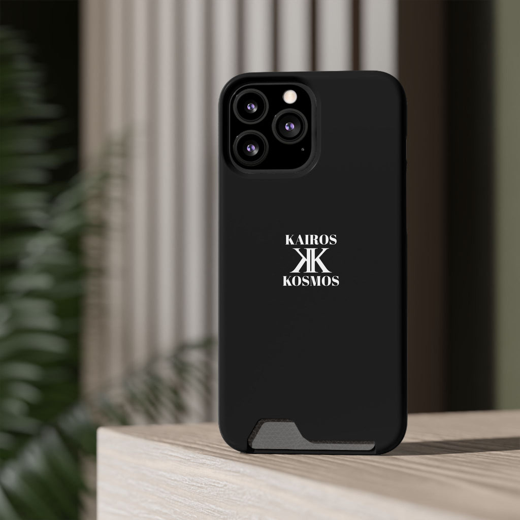 Kairos Kosmos BLACK Cardholder Phone Case — Slim Protective Wallet Case