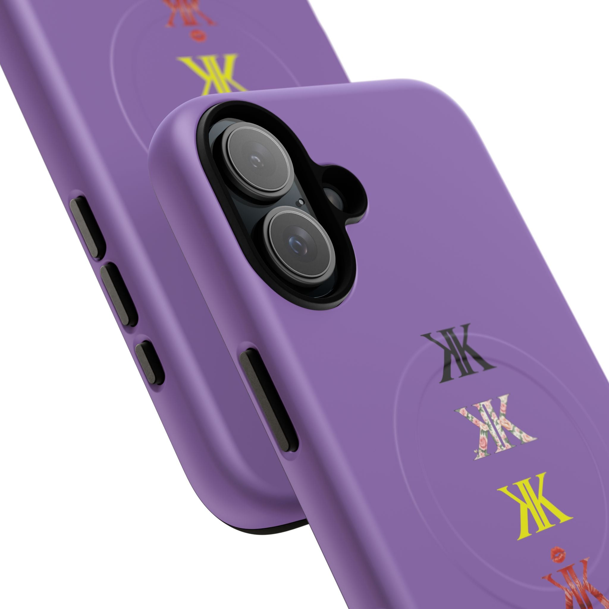 Sigil Collection Light Purple Phone Case — Minimalist Monogram Stack Tough Magnetic Case