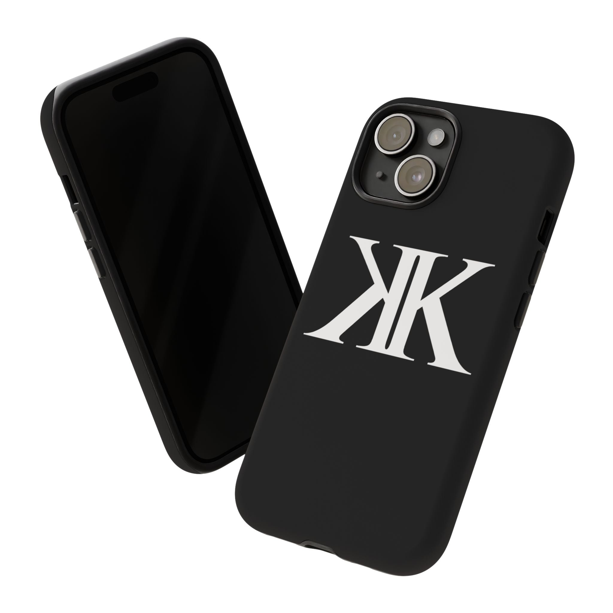 Monogram KK Phone Case BLACK — Tough Protective iPhone Cover
