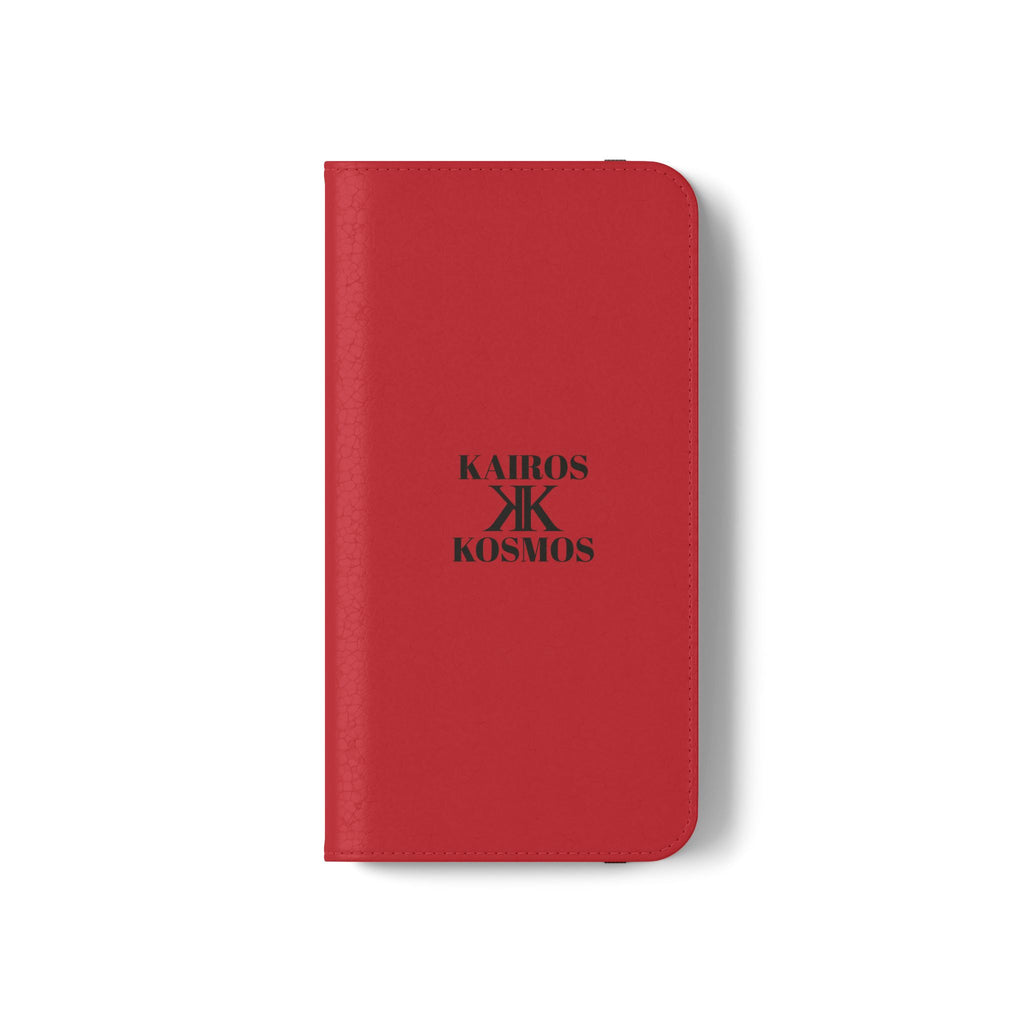 Kairos Kosmos Logo RED Flip Phone Case