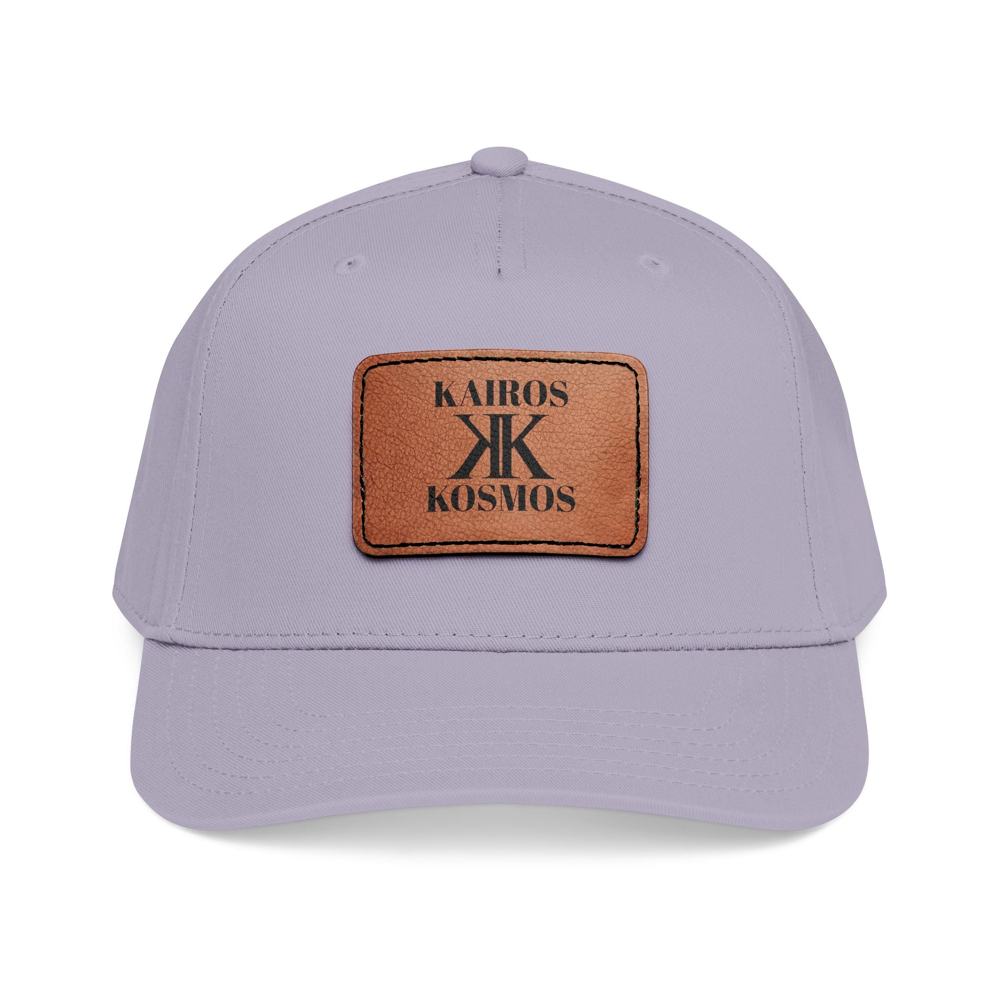 Leather Patch Baseball Cap — Kiros Kosmos Logo