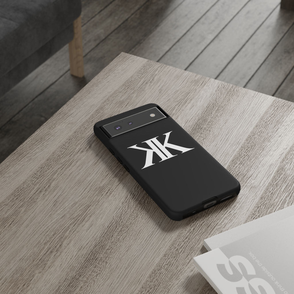 Monogram KK Phone Case BLACK — Tough Protective iPhone Cover
