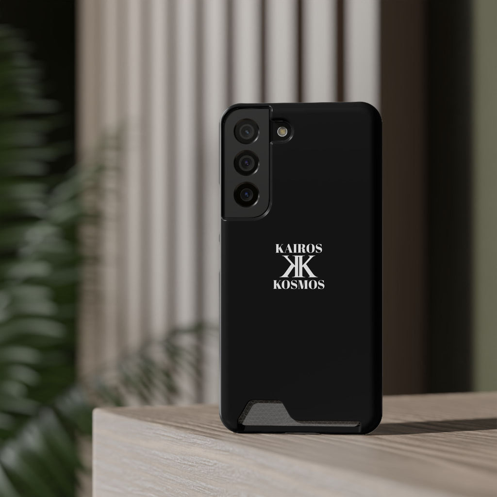 Kairos Kosmos BLACK Cardholder Phone Case — Slim Protective Wallet Case