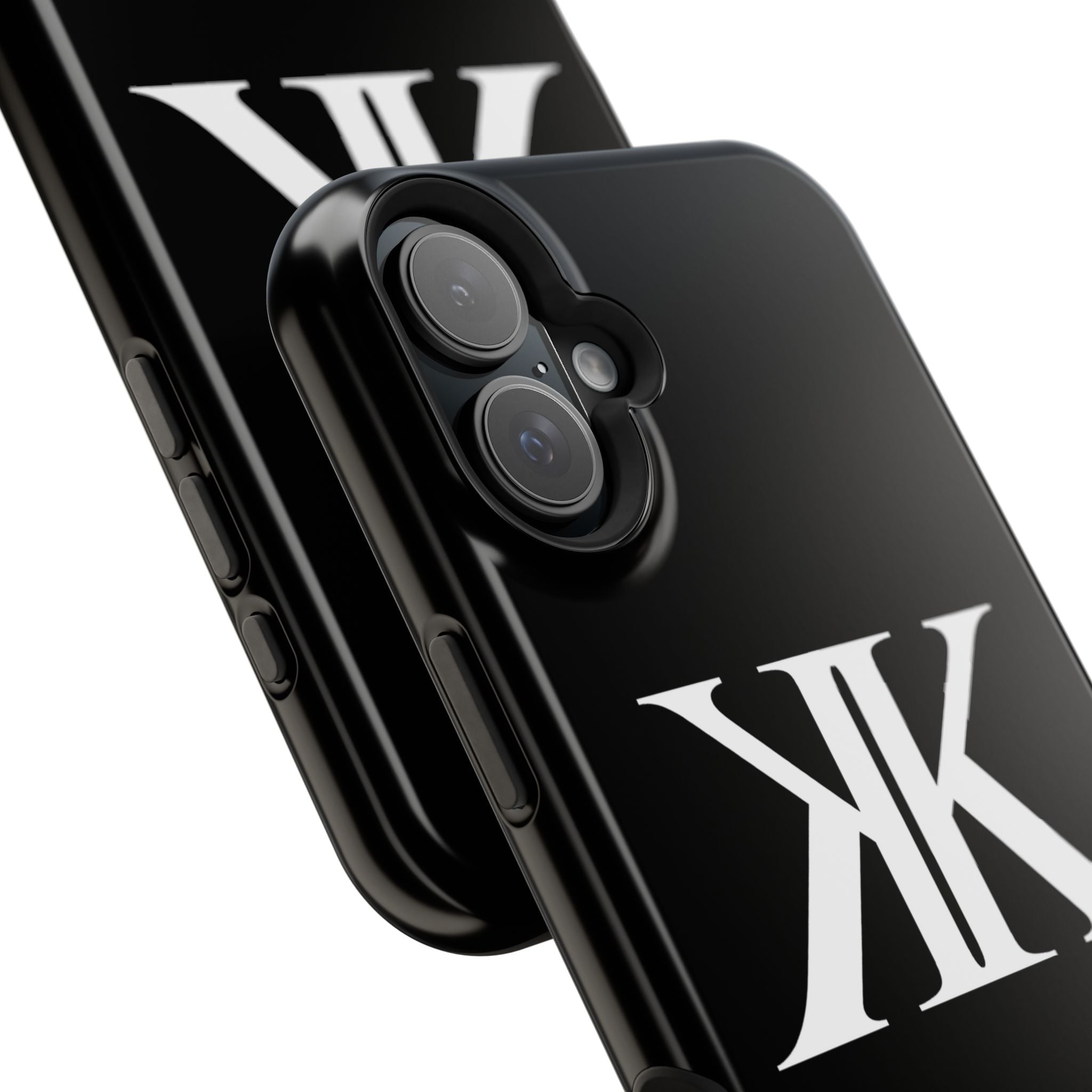 Magnetic Impact-Resistant BLACK Case with Bold KK Monogram