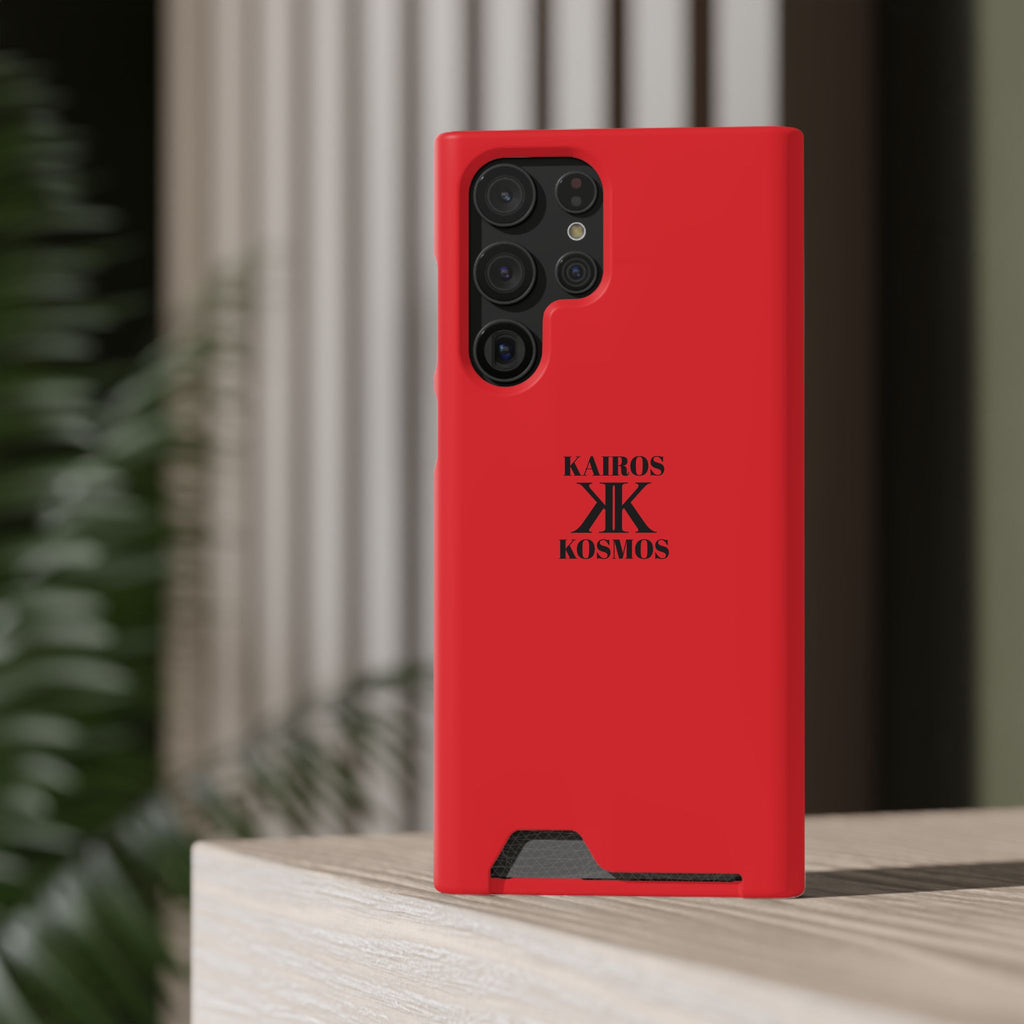 Kairos Kosmos RED Cardholder Phone Case — Slim Protective Wallet Case