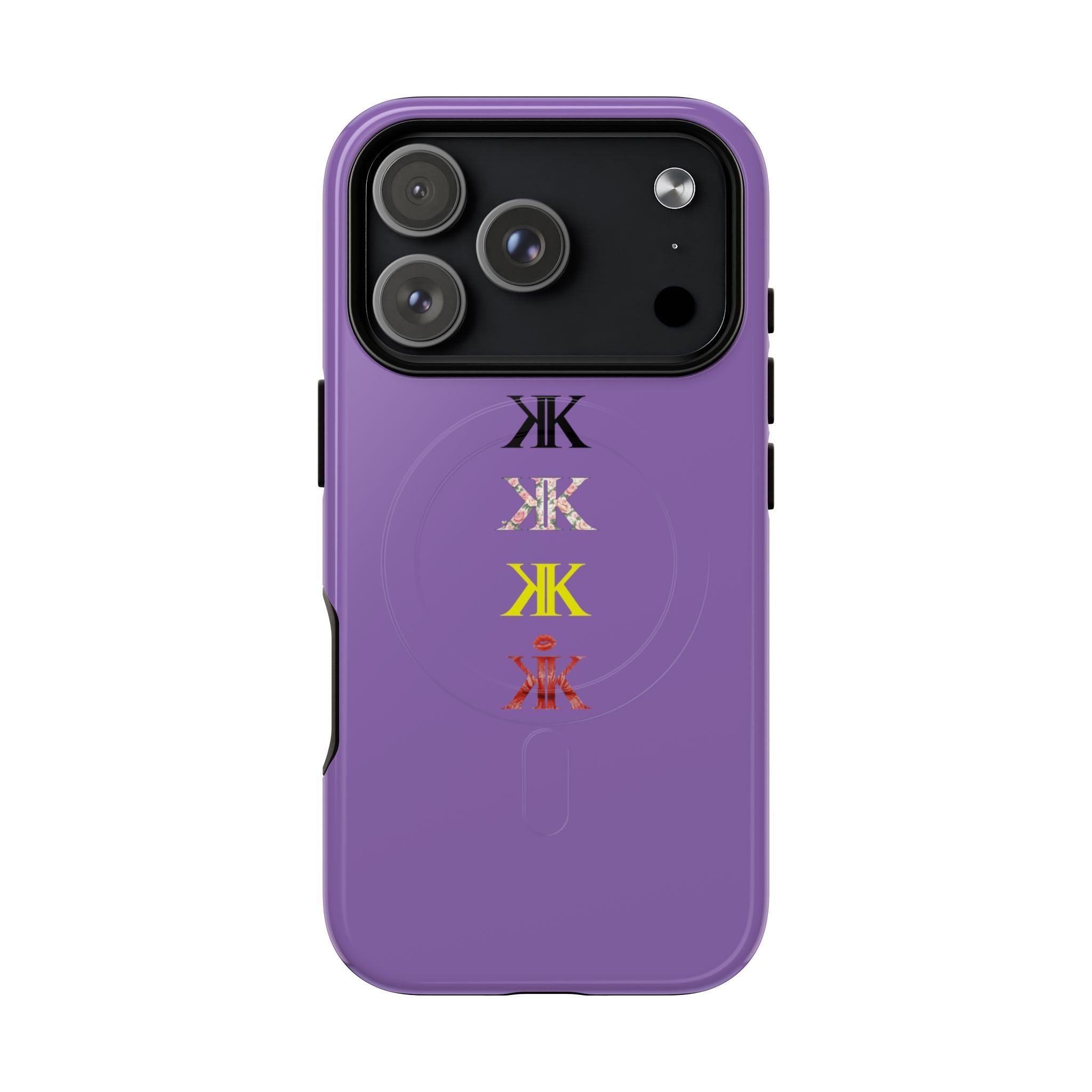 Sigil Collection Light Purple Phone Case — Minimalist Monogram Stack Tough Magnetic Case