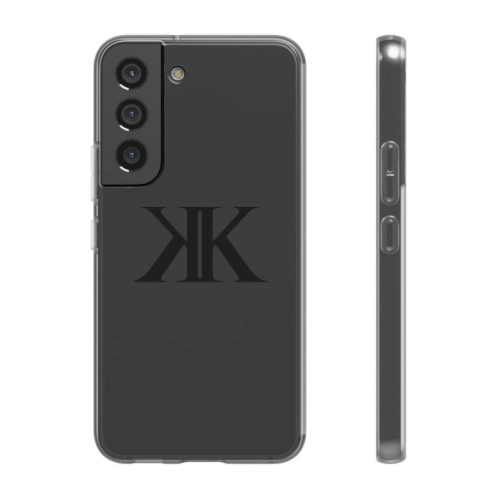 Monogram KK Phone Case — Minimalist Black Logo Flexi Case