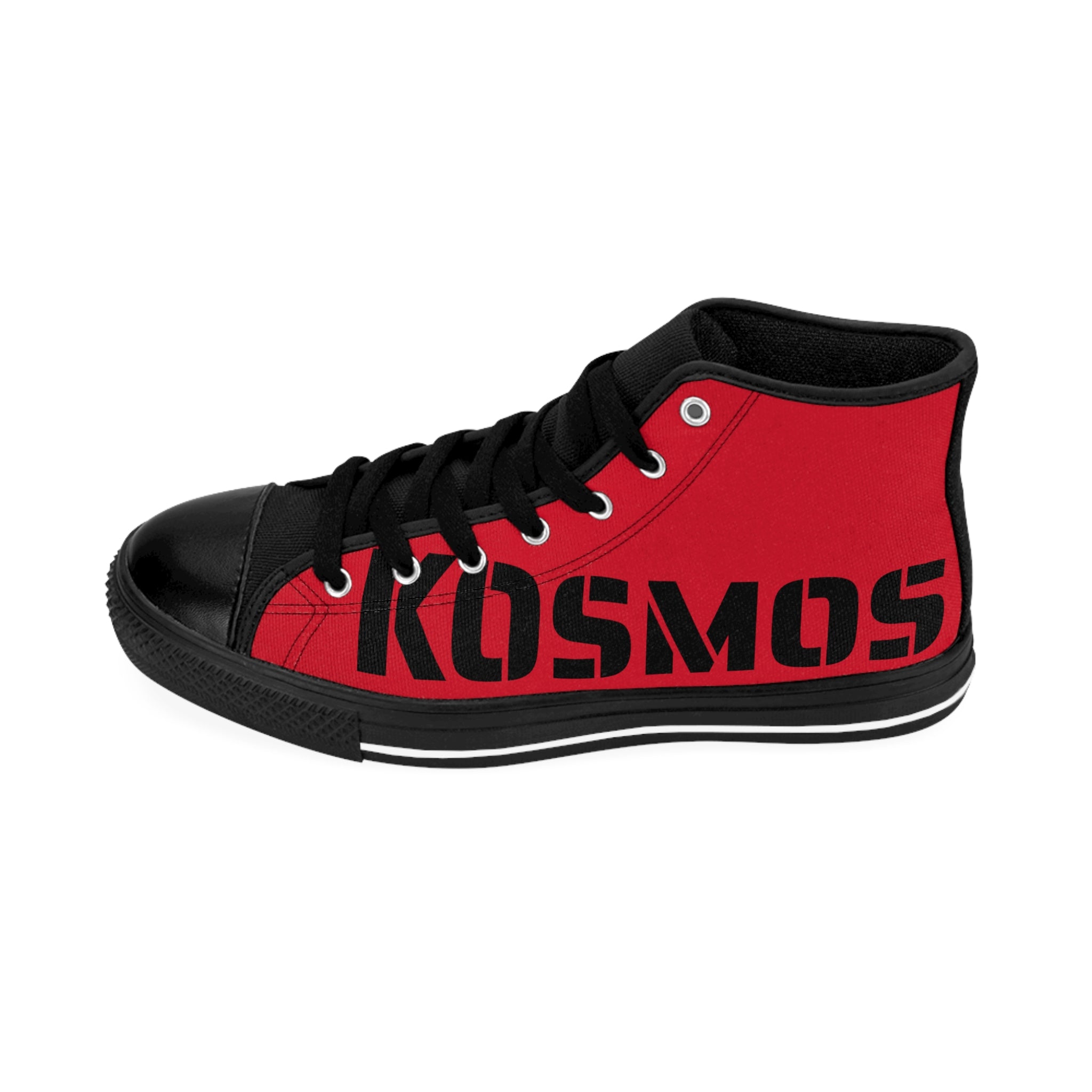 Kairos Kosmos RED High-Top Sneakers — Bold Streetwear Canvas Shoes