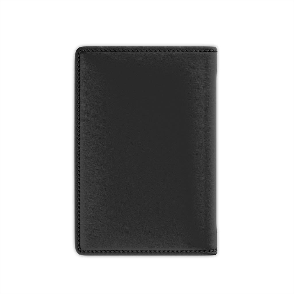 Passport Cover Orange - Minimal 'PASSPORT' Text with Kairos Kosmos Logo