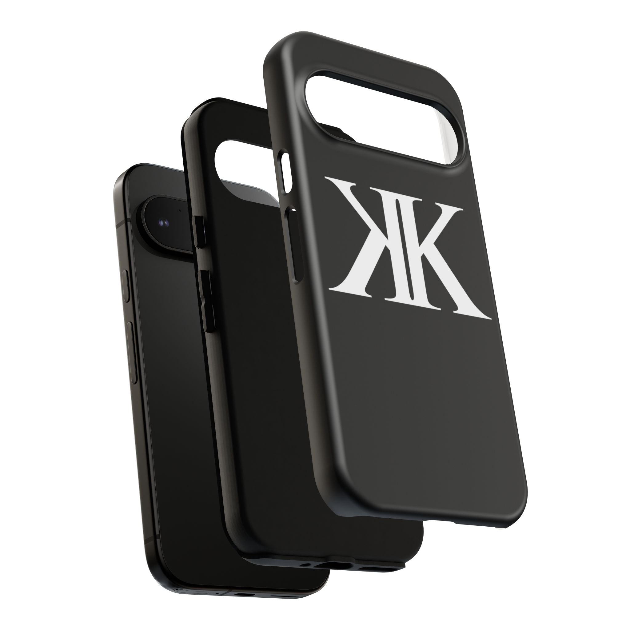 Monogram KK Phone Case BLACK — Tough Protective iPhone Cover