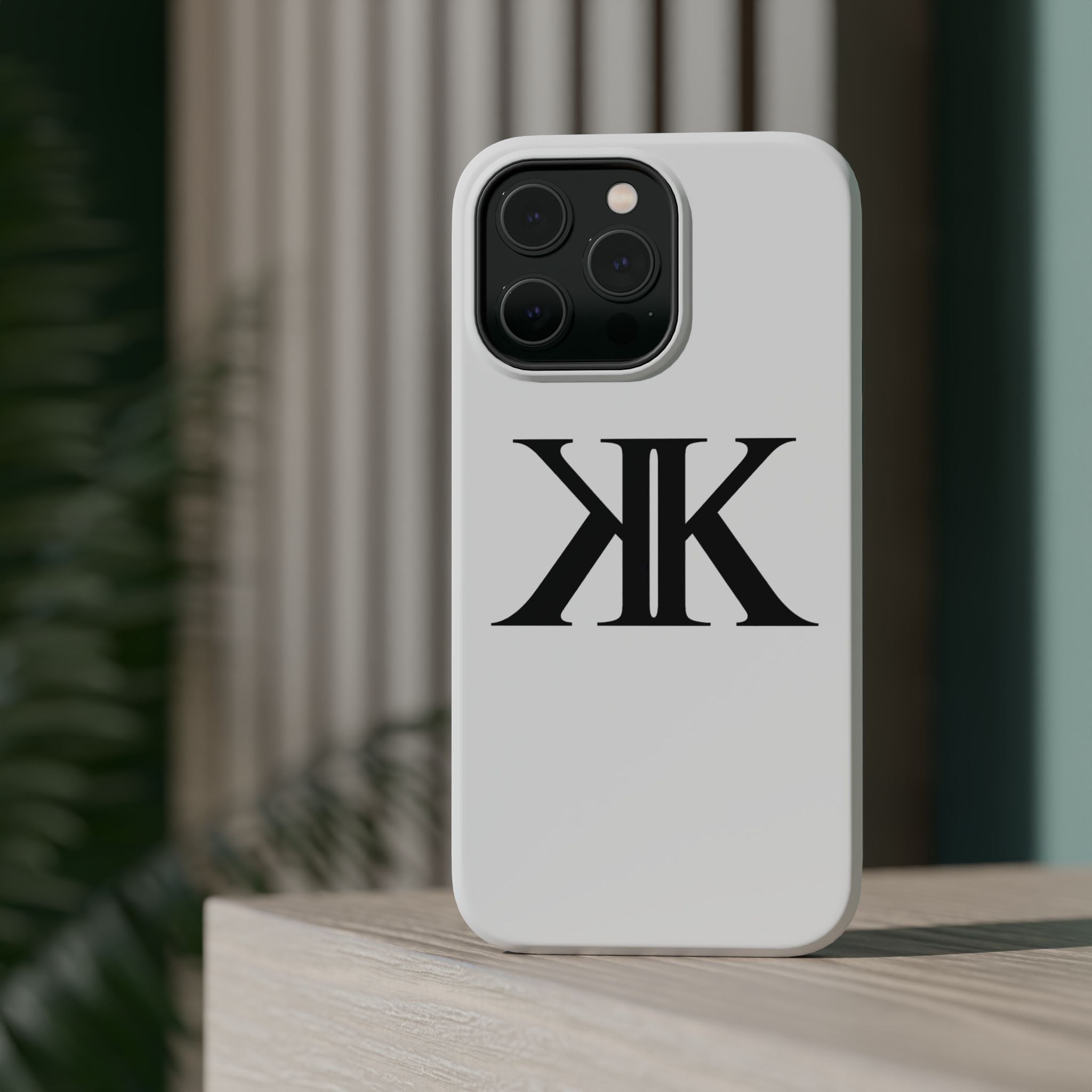 Magnetic Impact-Resistant Case with Bold KK Monogram