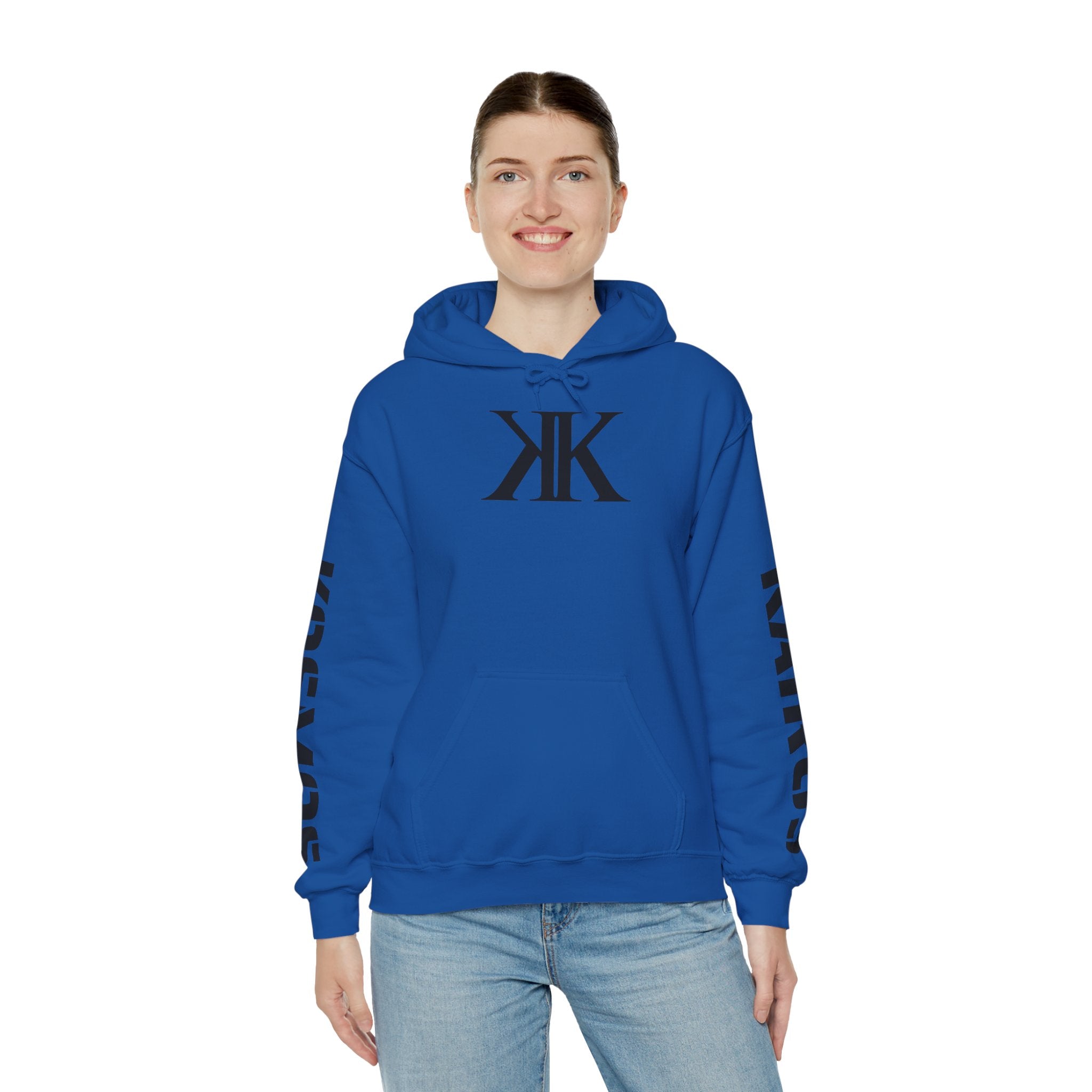 KAIROS KOSMOS Logo Hoodie — Minimalist Black Emblem Pullover