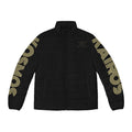 Aether Collection BLACK Aries Puffer Jacket – Zodiac Ram Graphic Men's Jacket