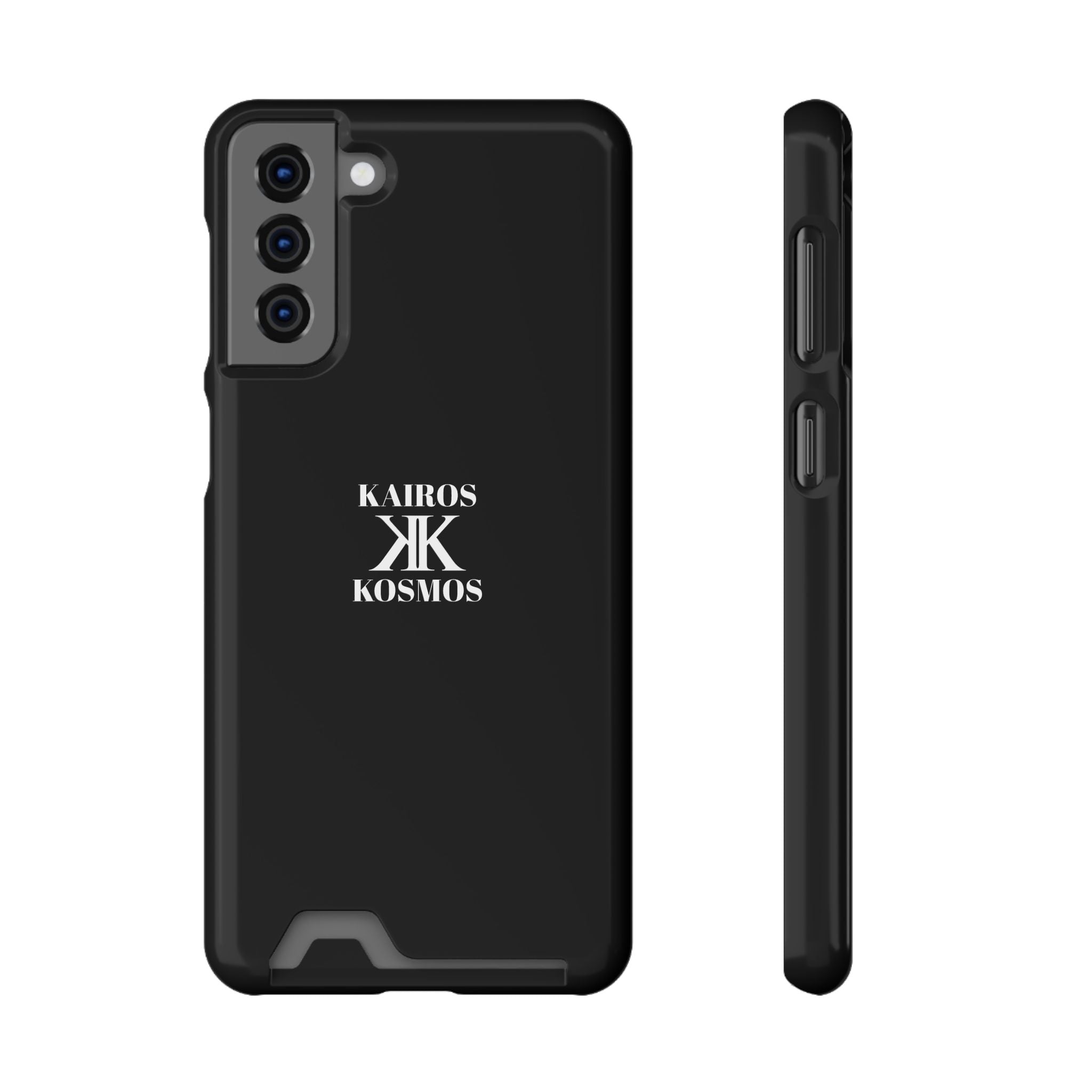 Kairos Kosmos BLACK Cardholder Phone Case — Slim Protective Wallet Case