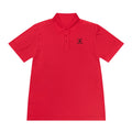 Classic Men’s Sport Polo RED — Minimalist Kairos Kosmos Logo Chest Shirt