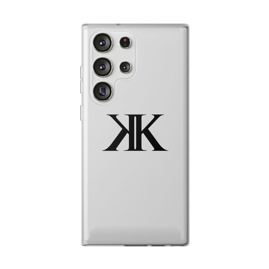 Monogram KK Phone Case — Minimalist Black Logo Flexi Case