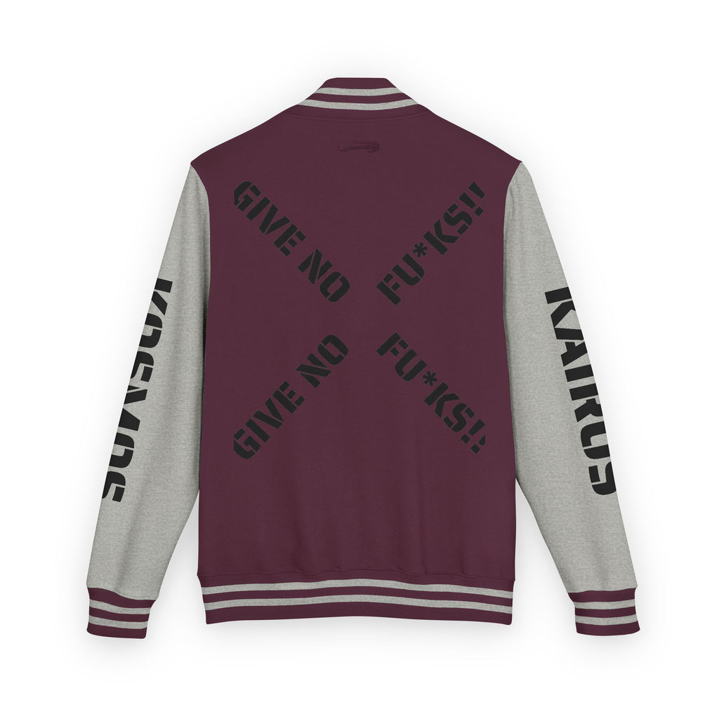Letterman Jacket — "Give No Fu*ks" Bold Varsity Bomber