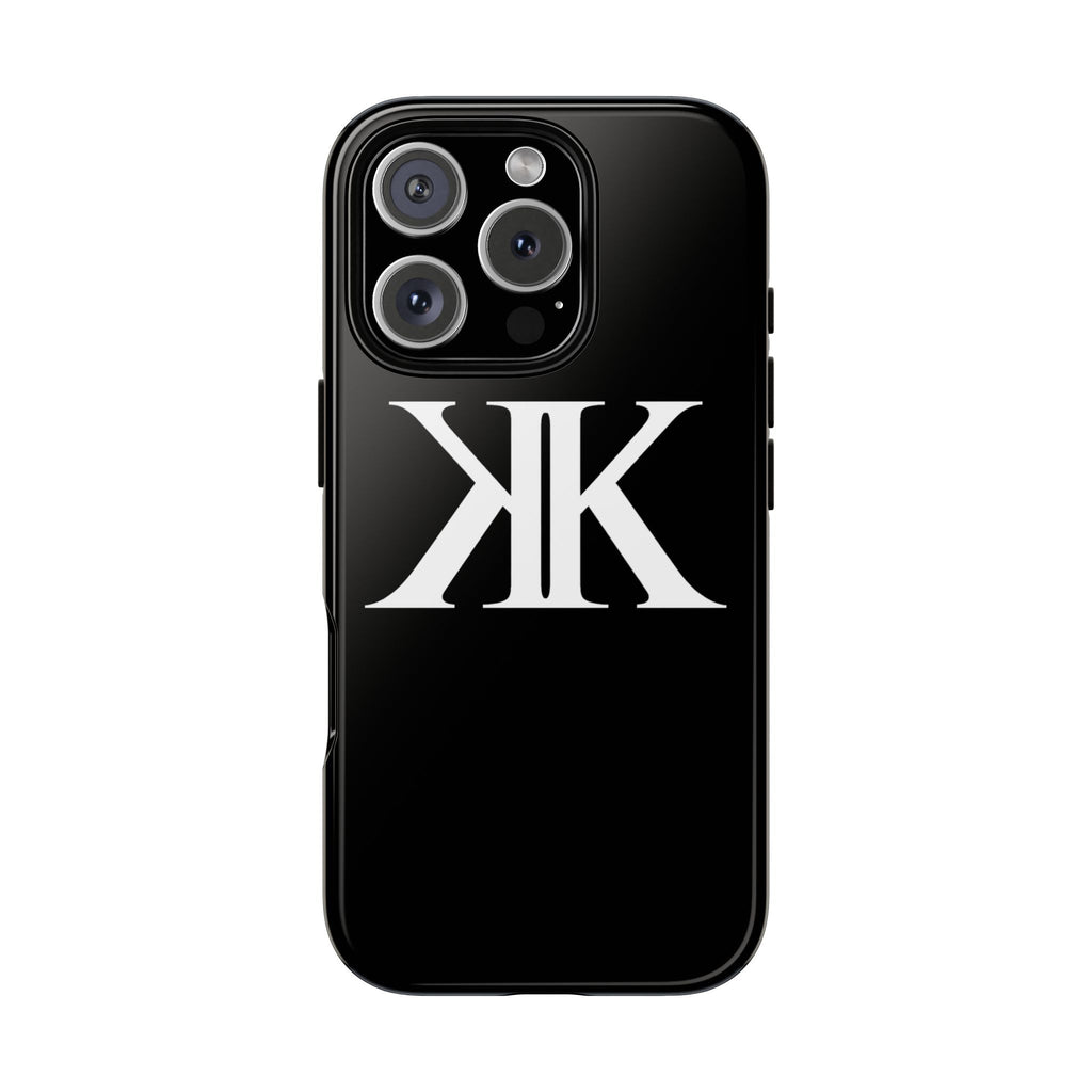 Monogram KK Phone Case BLACK — Tough Protective iPhone Cover
