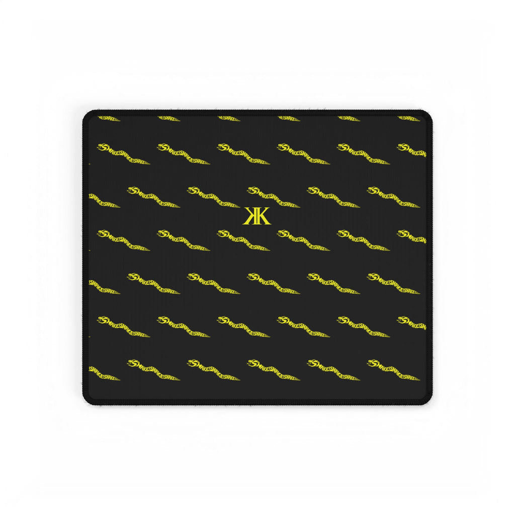 Aspis Collection Patterned Desk Mat — Sleek Gaming/Office Mousepad with 'KK' Monogram