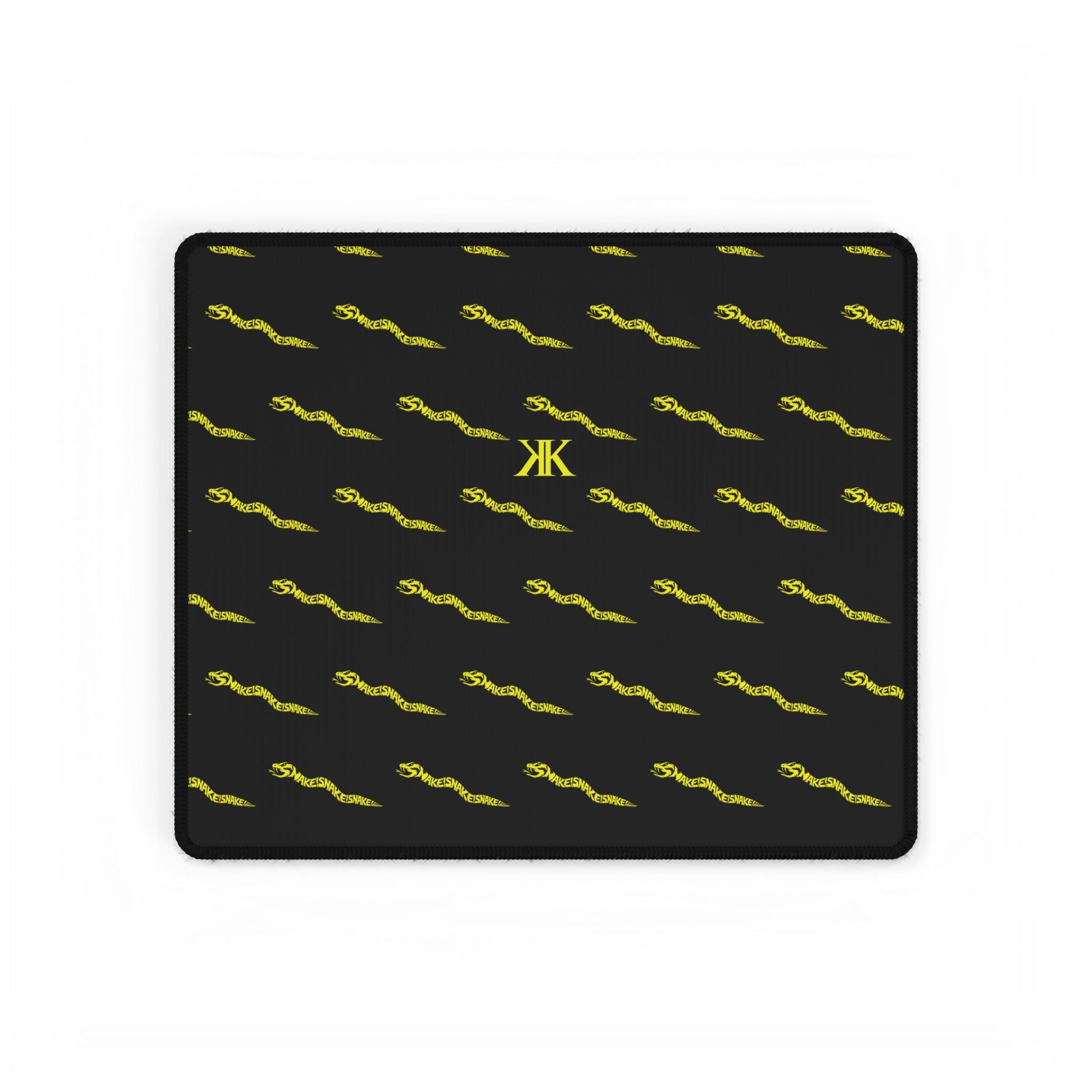 Aspis Collection Patterned Desk Mat — Sleek Gaming/Office Mousepad with 'KK' Monogram