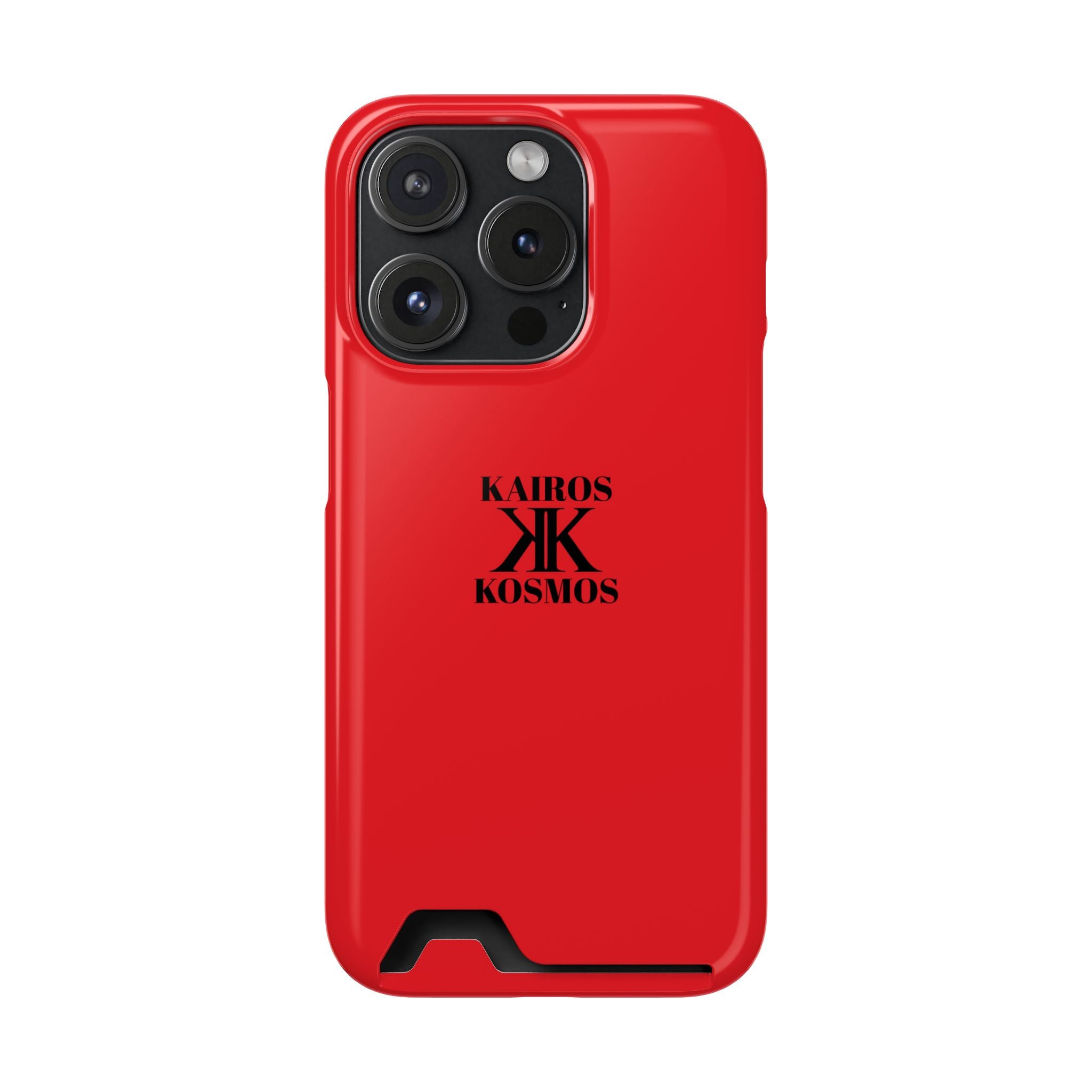 Kairos Kosmos RED Cardholder Phone Case — Slim Protective Wallet Case