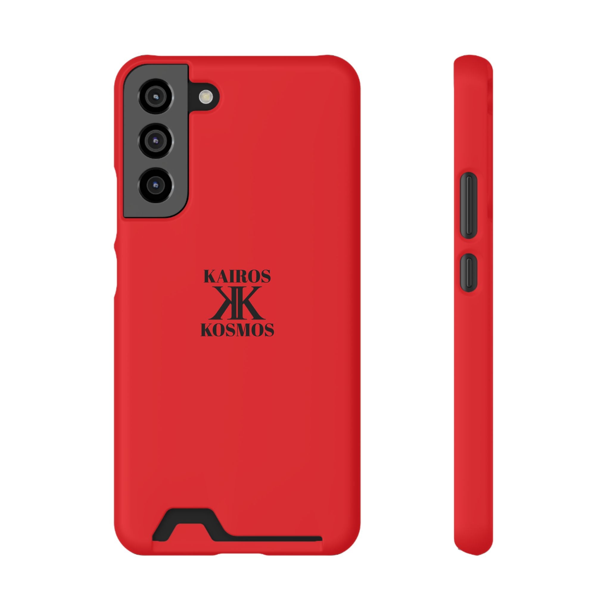 Kairos Kosmos RED Cardholder Phone Case — Slim Protective Wallet Case