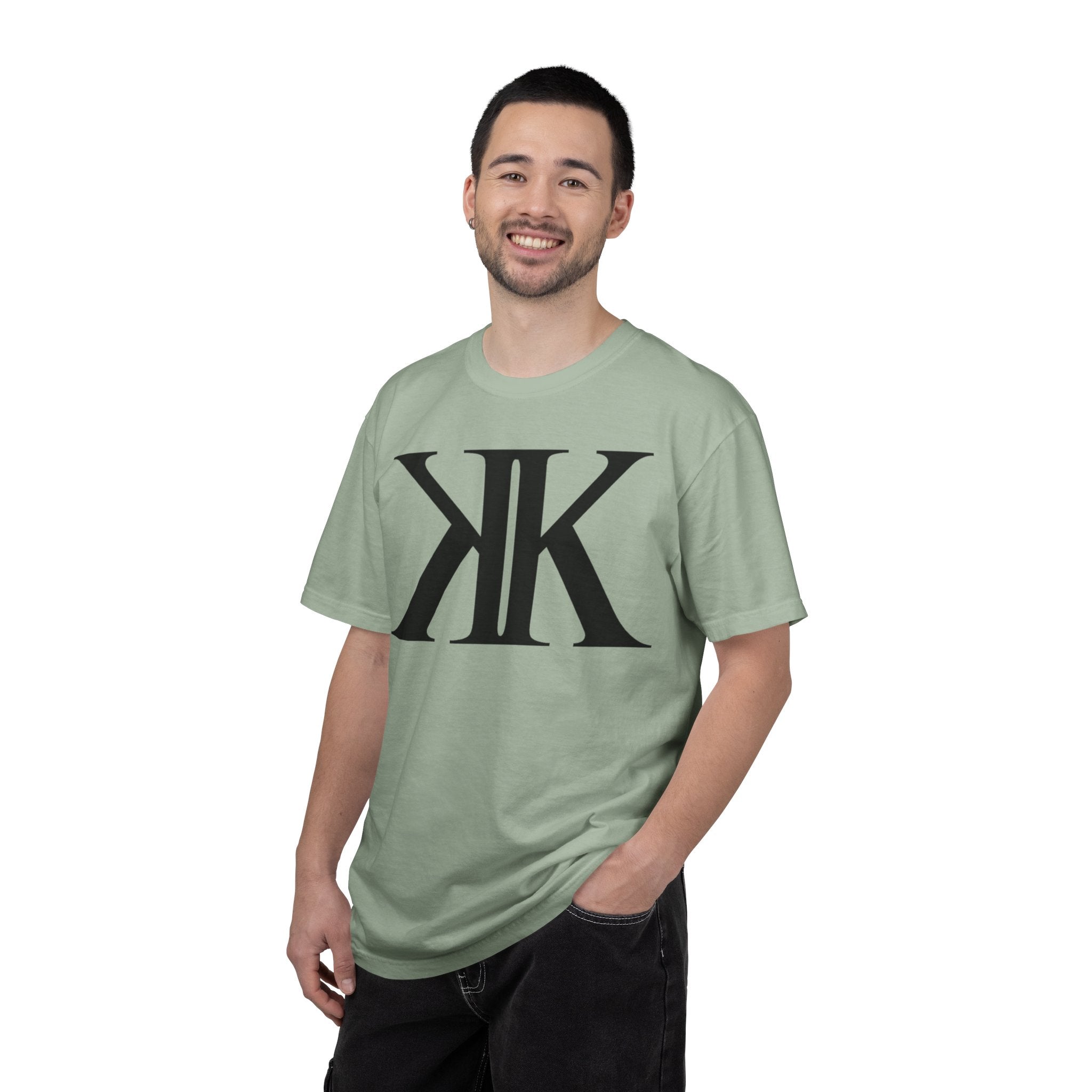 KK Monogram Tee — Bold Symmetrical Lettermark T-Shirt