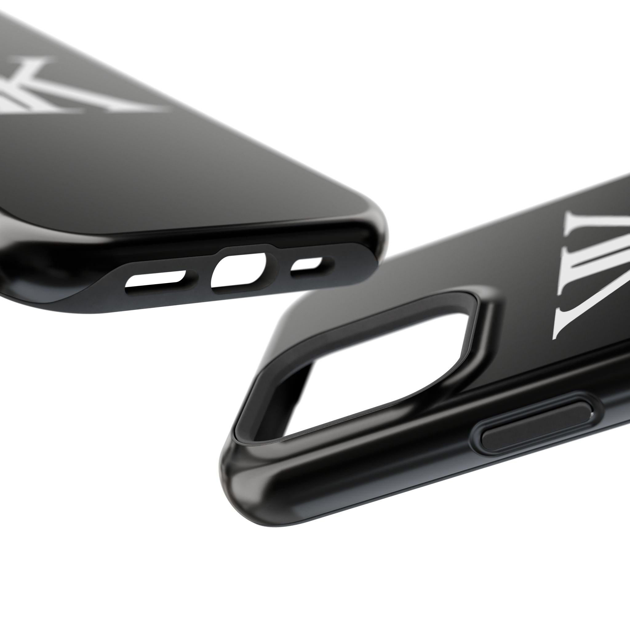 Magnetic Impact-Resistant BLACK Case with Bold KK Monogram