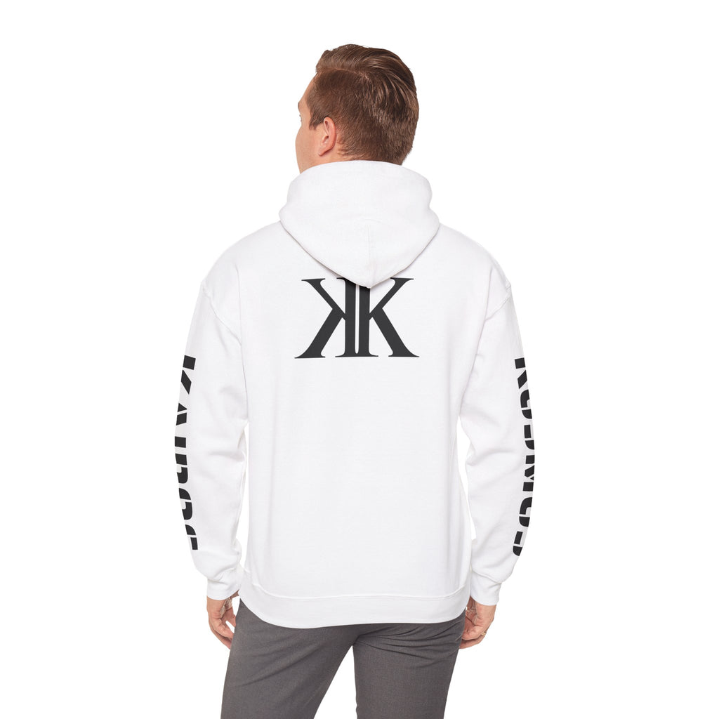 KAIROS KOSMOS Logo Hoodie — Minimalist Black Emblem Pullover