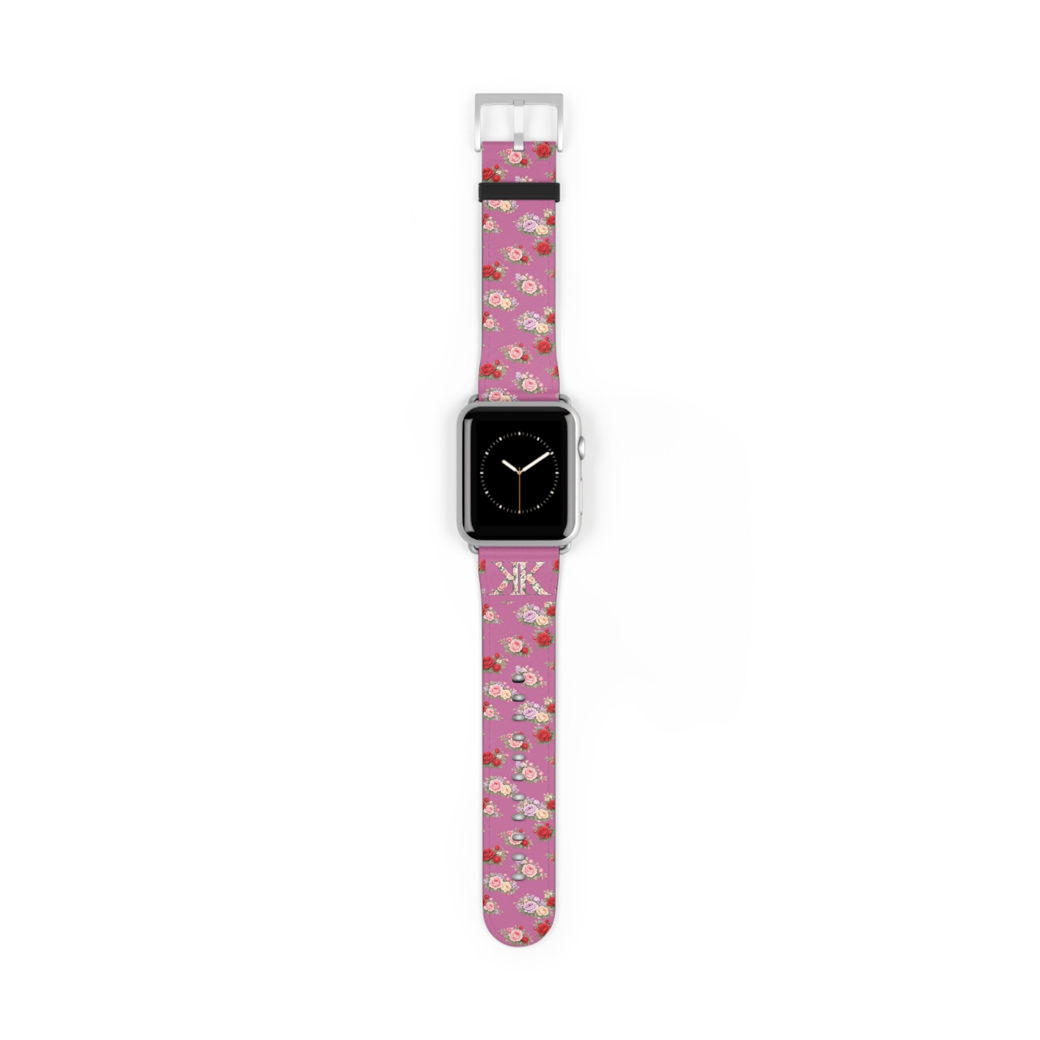 Anthos Collection Light Pink Floral Vintage Watch Band — Apple Watch Strap