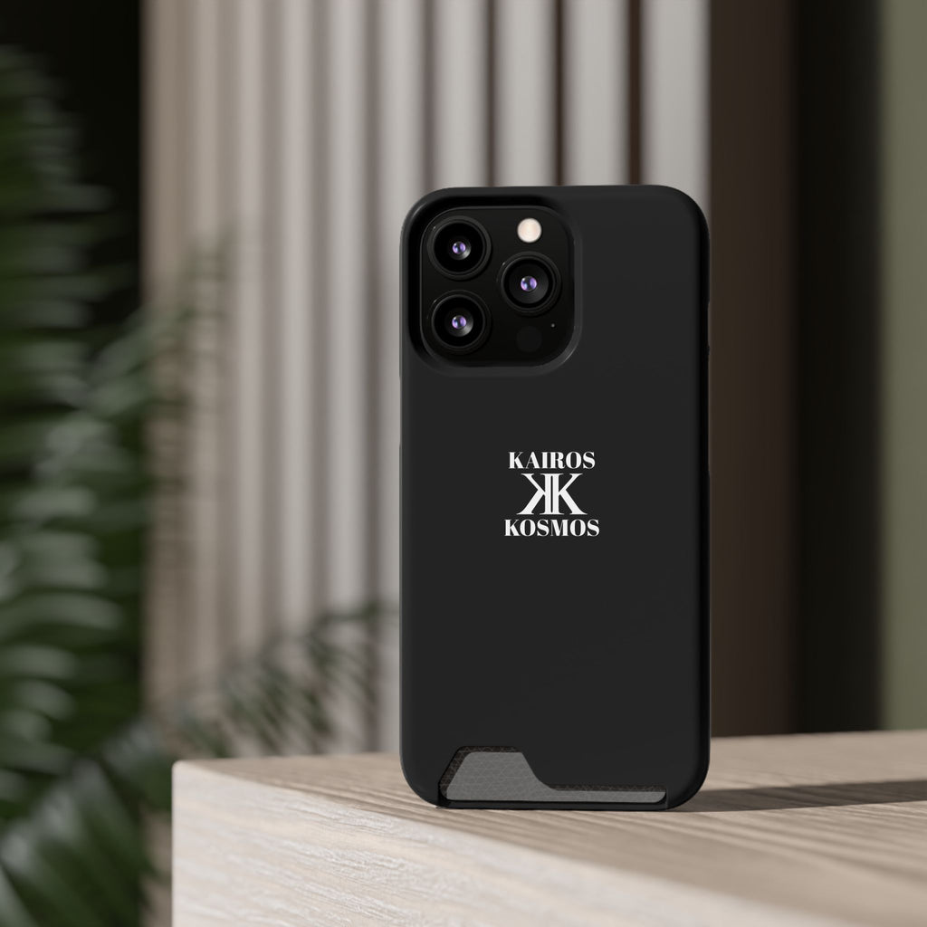 Kairos Kosmos BLACK Cardholder Phone Case — Slim Protective Wallet Case