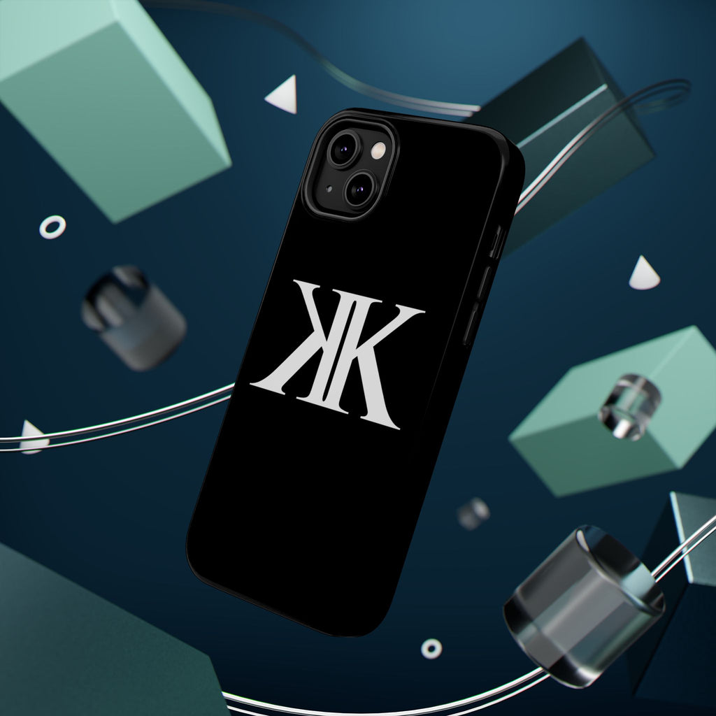 Magnetic Impact-Resistant BLACK Case with Bold KK Monogram