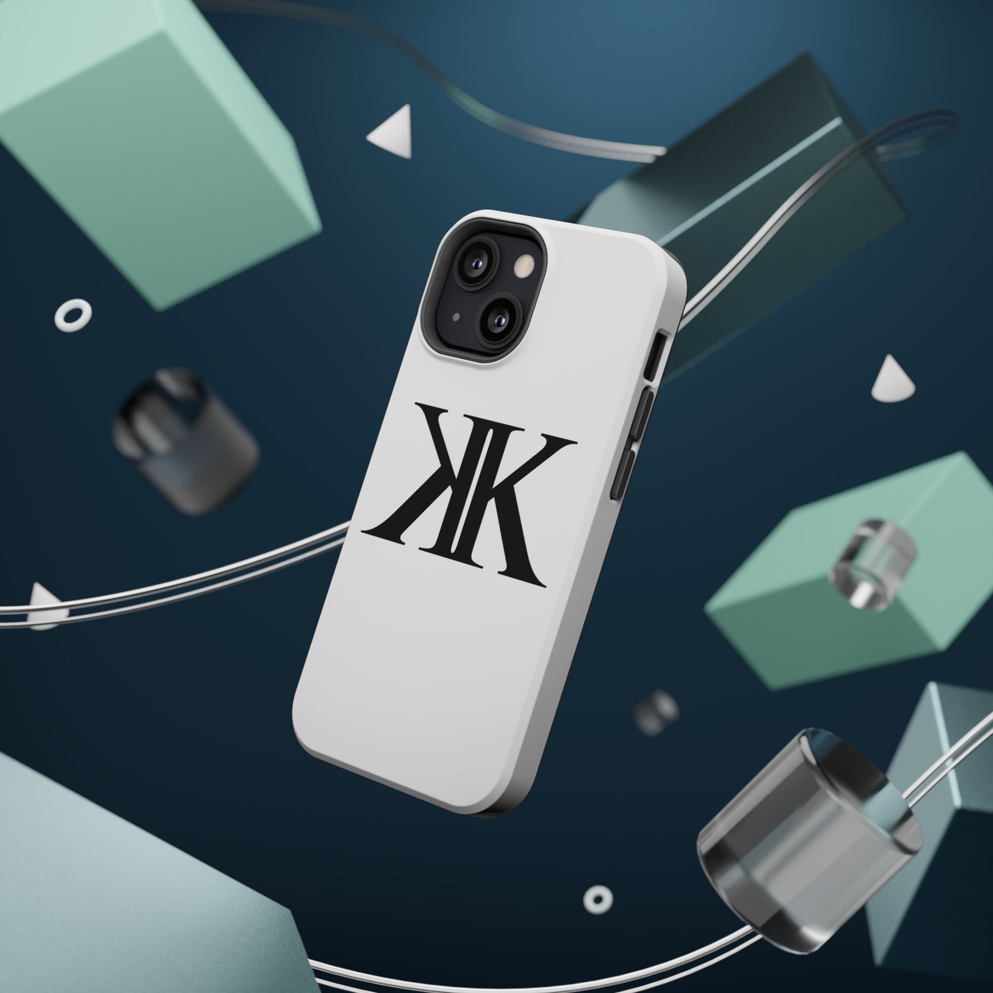 Magnetic Impact-Resistant Case with Bold KK Monogram