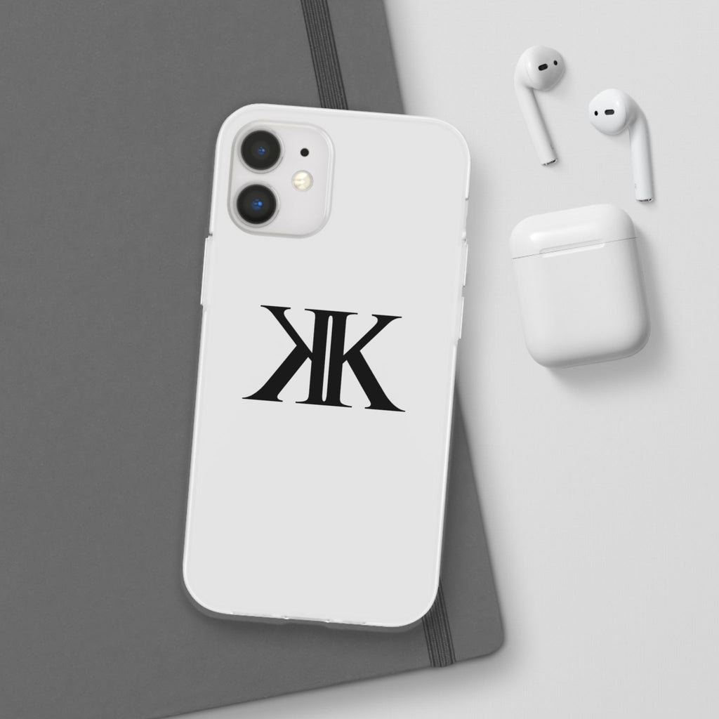 Monogram KK Phone Case — Minimalist Black Logo Flexi Case
