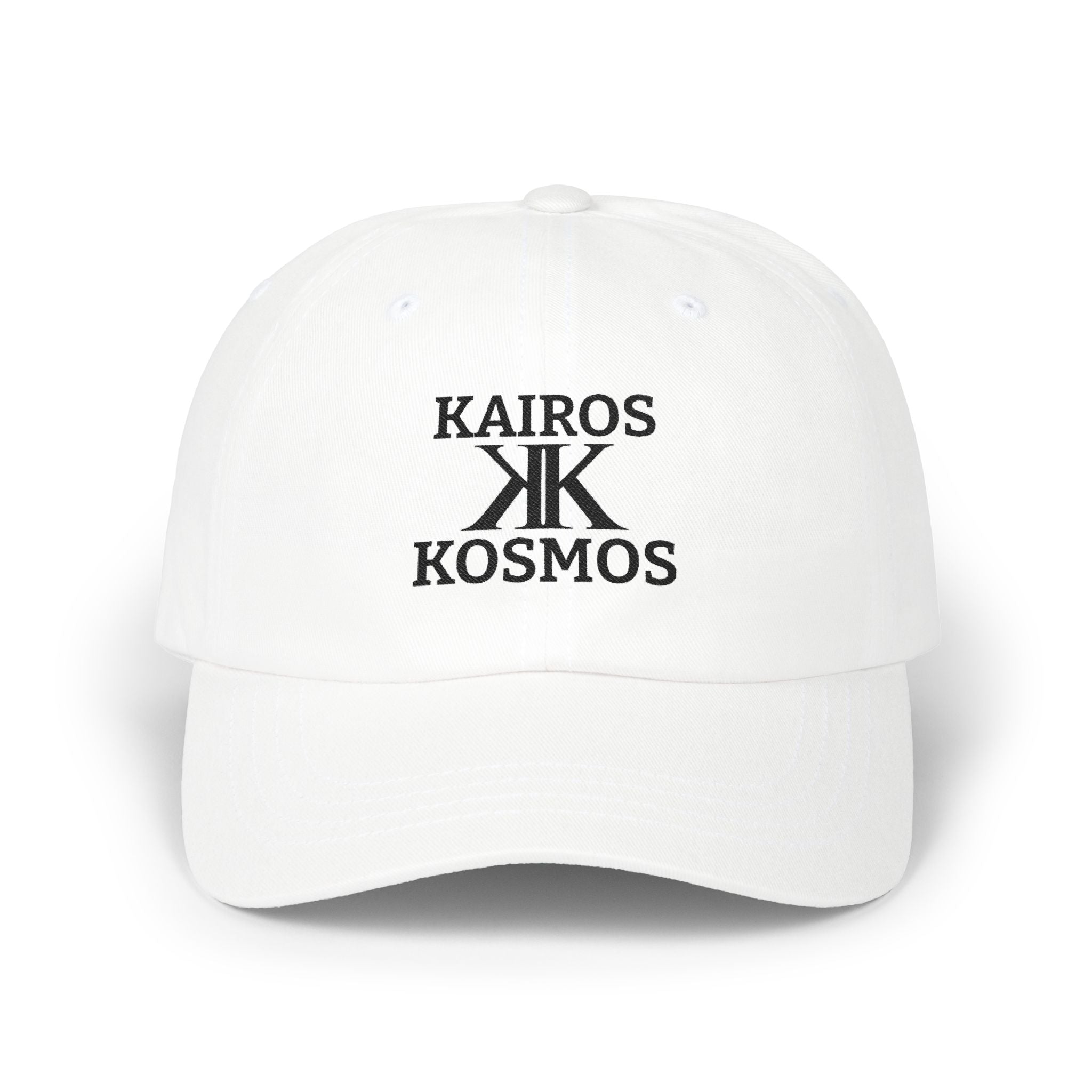 Kairos Kosmos Embroidered Cap — "Give No F**ks" Back Text