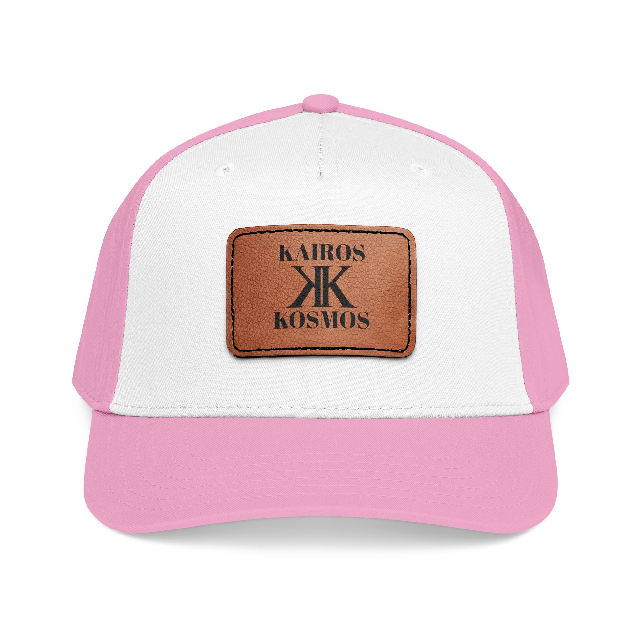 Leather Patch Baseball Cap — Kiros Kosmos Logo