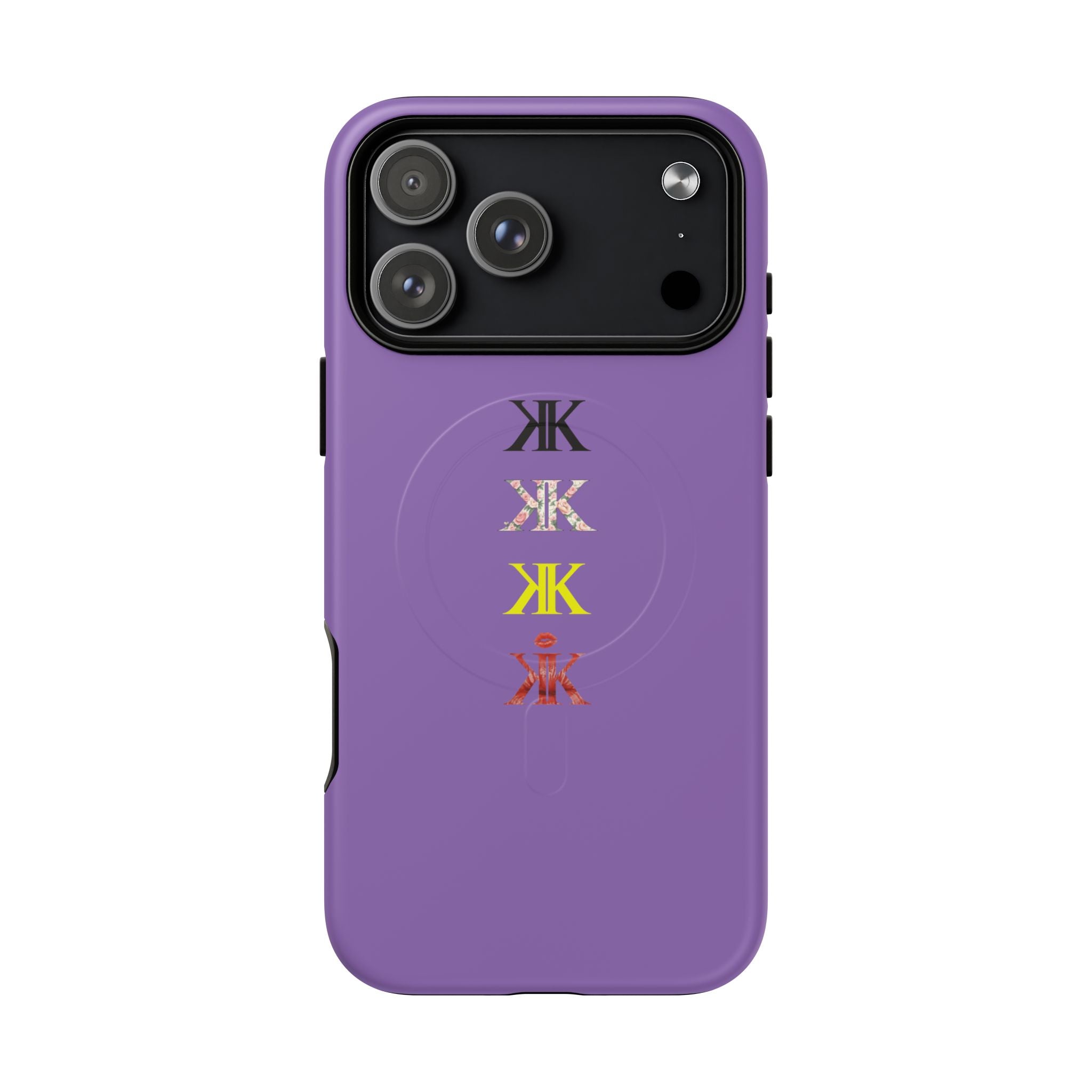 Sigil Collection Light Purple Phone Case — Minimalist Monogram Stack Tough Magnetic Case
