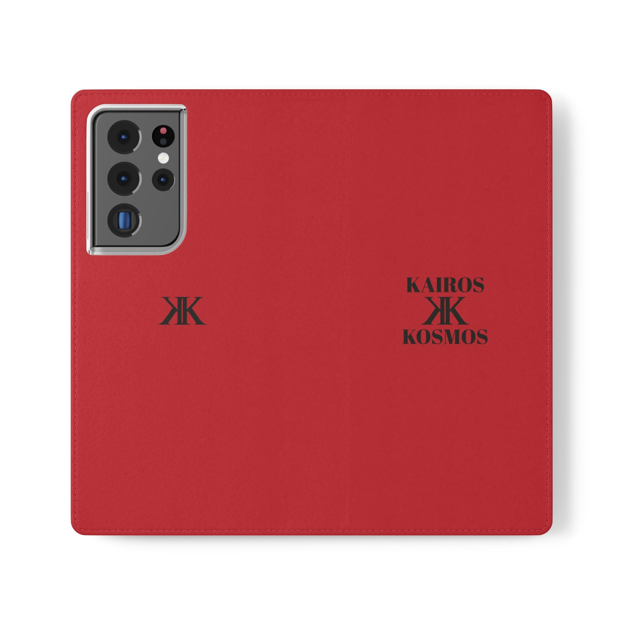 Kairos Kosmos Logo RED Flip Phone Case