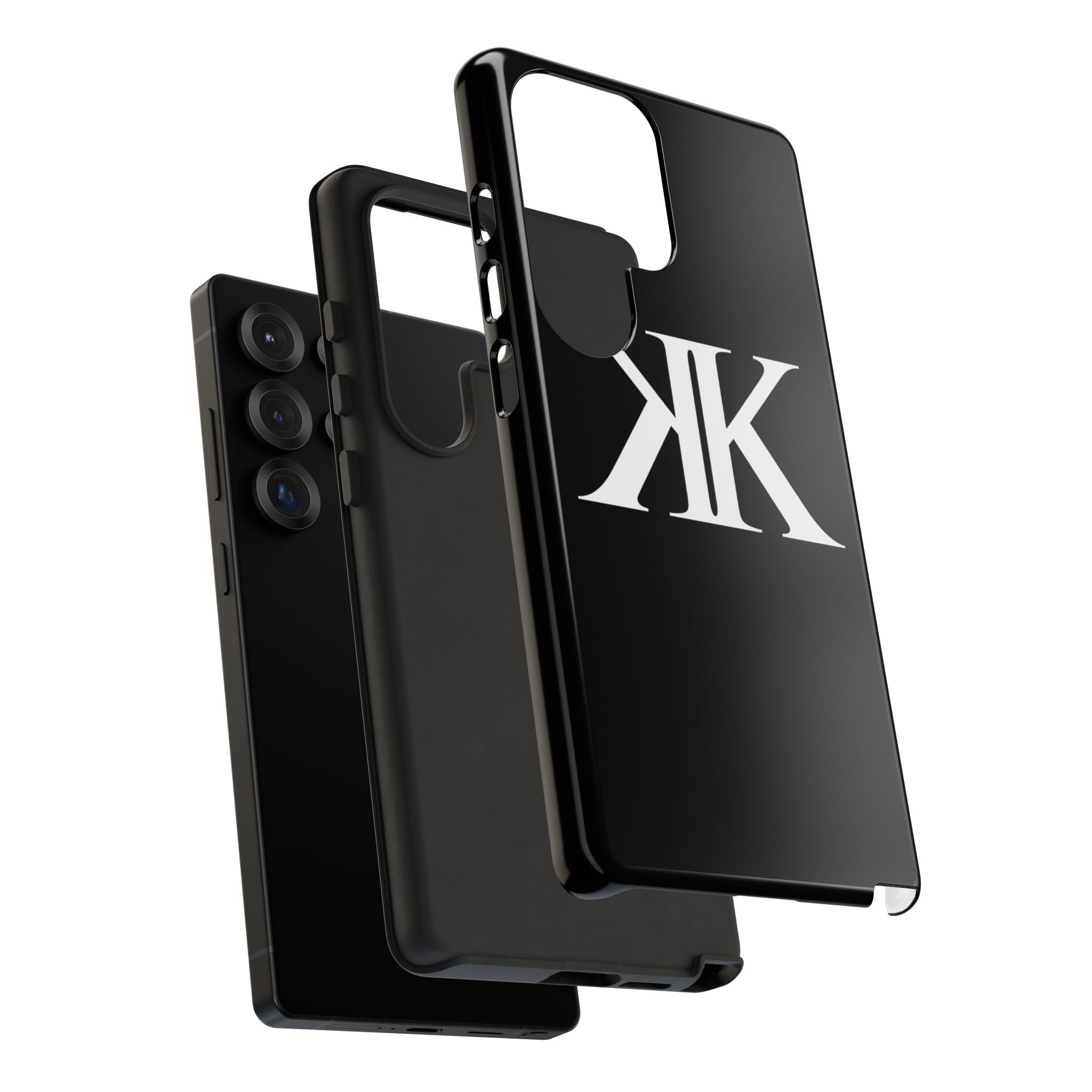 Monogram KK Phone Case BLACK — Tough Protective iPhone Cover
